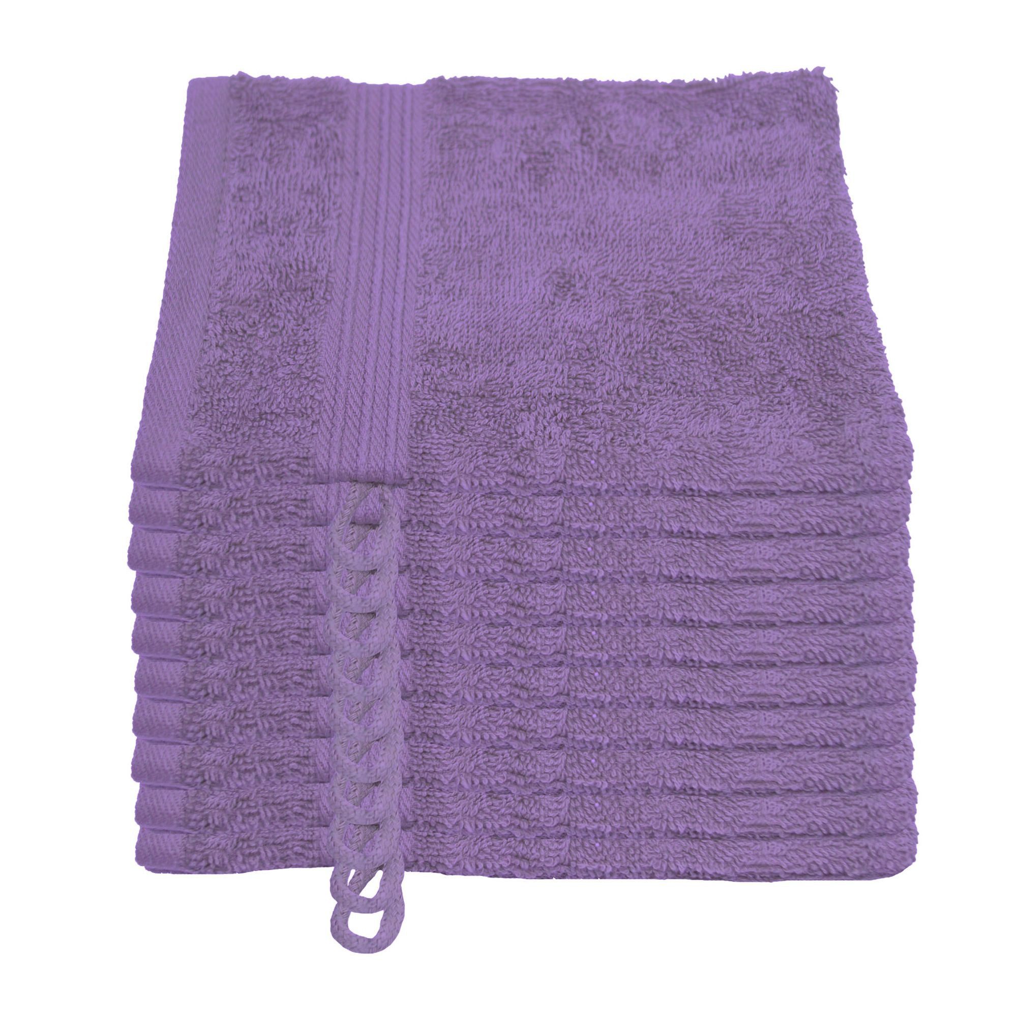 Julie Julsen Waschhandschuh 10-Waschhandschuh-Lavendel-Waschhandschuh 15 x 21 cm, (10-St)