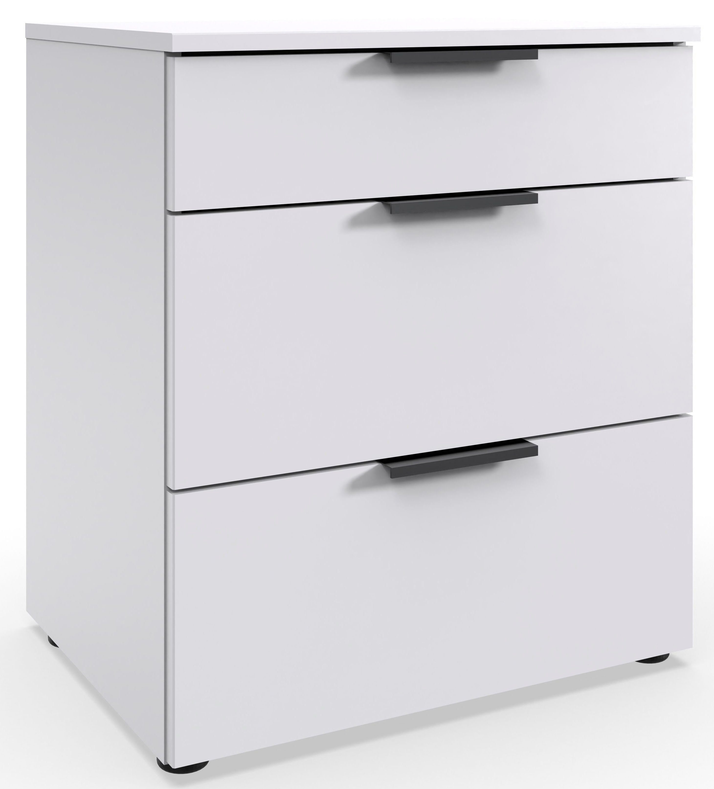 Wimex Nachtkommode Level by fresh to go, 3 Schubladen mit soft-close Funktion, 54cm breit, 61cm hoch