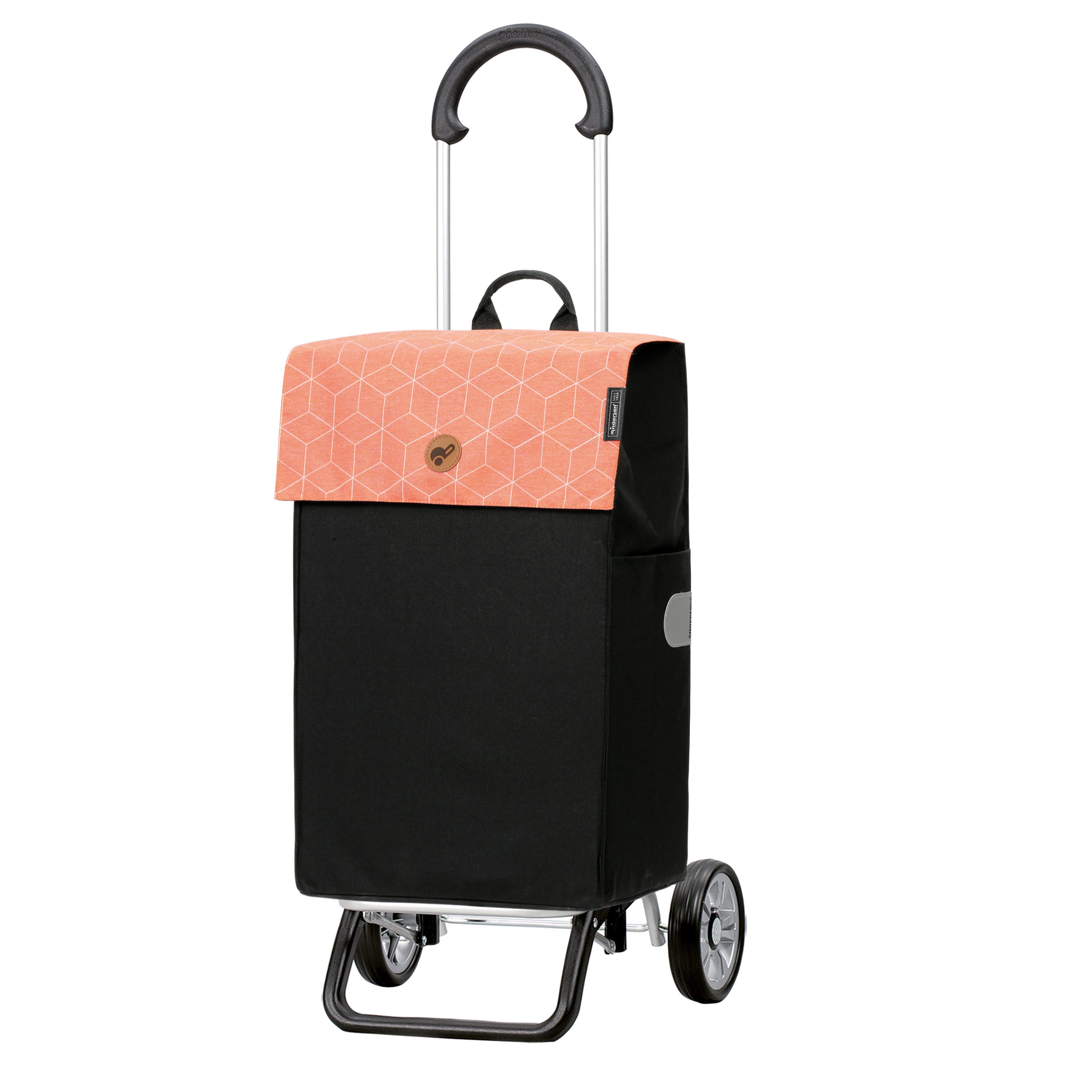 Andersen Einkaufstrolley Scala Shopper Plus Vide apricot, klappbare Ladefläche, belastbar bis 30kg, wasserabweisend