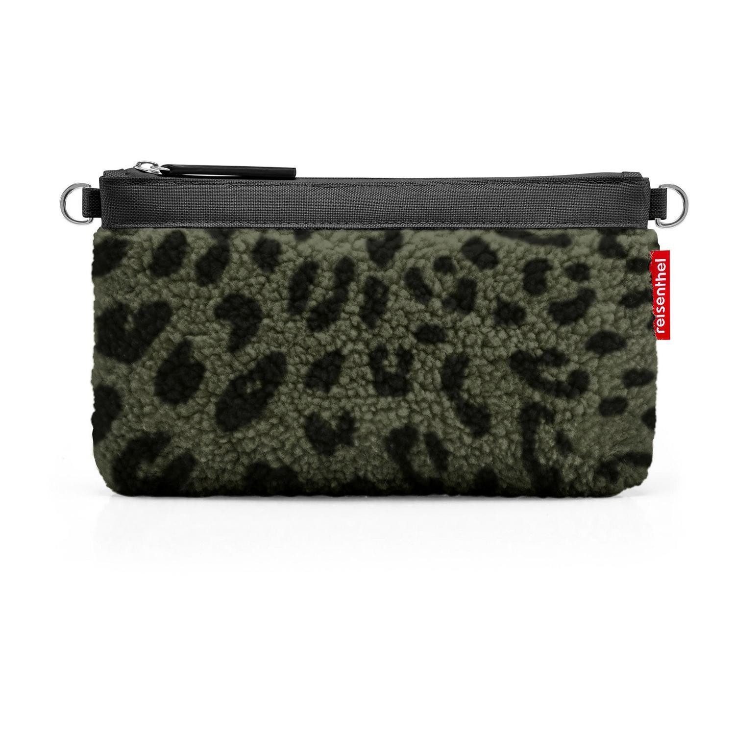 REISENTHEL® Kosmetiktasche MINI POUCH, Olivgrün, Polyester, Teddystoff, mit Schultergurt