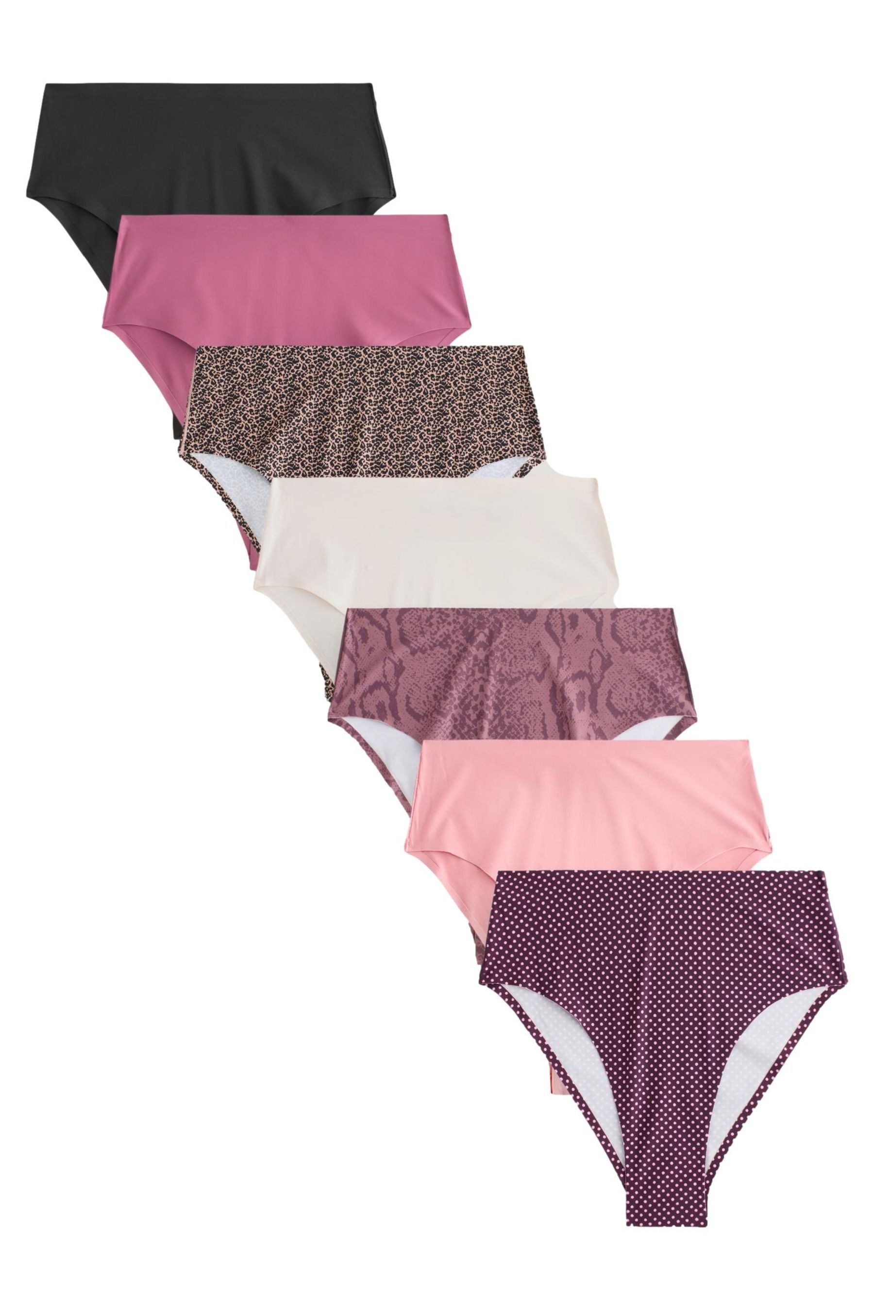 Slip Nahtlose Slip, 7er-Pack - Hoher Bund, hohes Bein