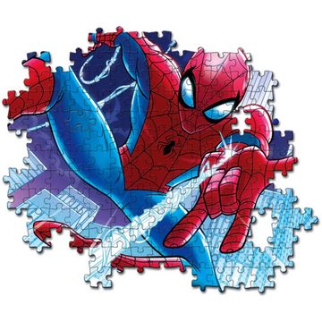Clementoni® Puzzle Glowing Lights - Marvel Spiderman, 104 Puzzleteile