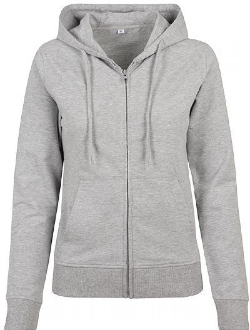 Build Your Brand Sweatjacke Damen Terry Zip Hoody