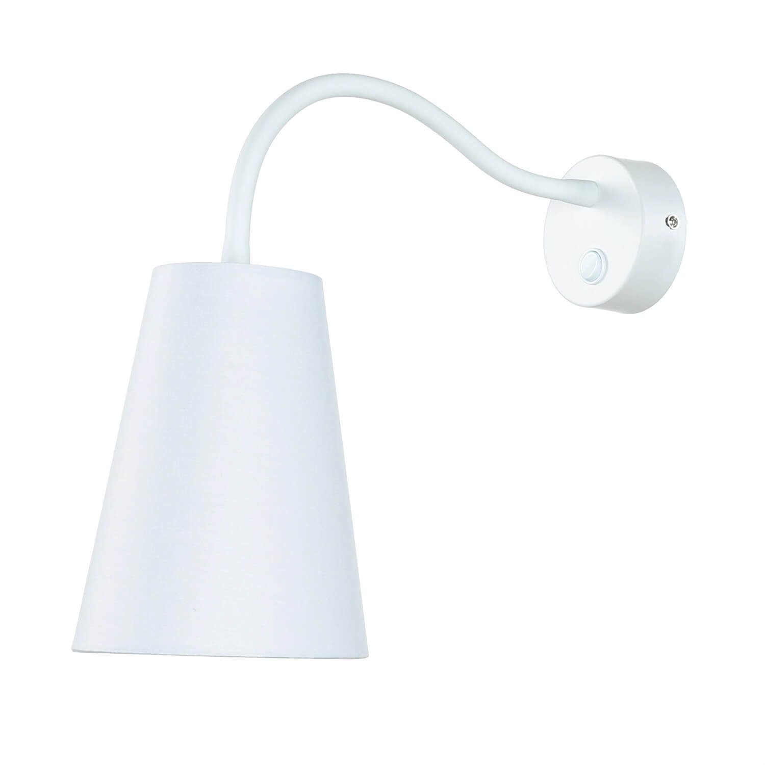 Licht-Erlebnisse Wandleuchte WIRE, ohne Leuchtmittel, Weiße Deckenleuchte mit Schalter flexibel modern Wohnzimmer Lampe