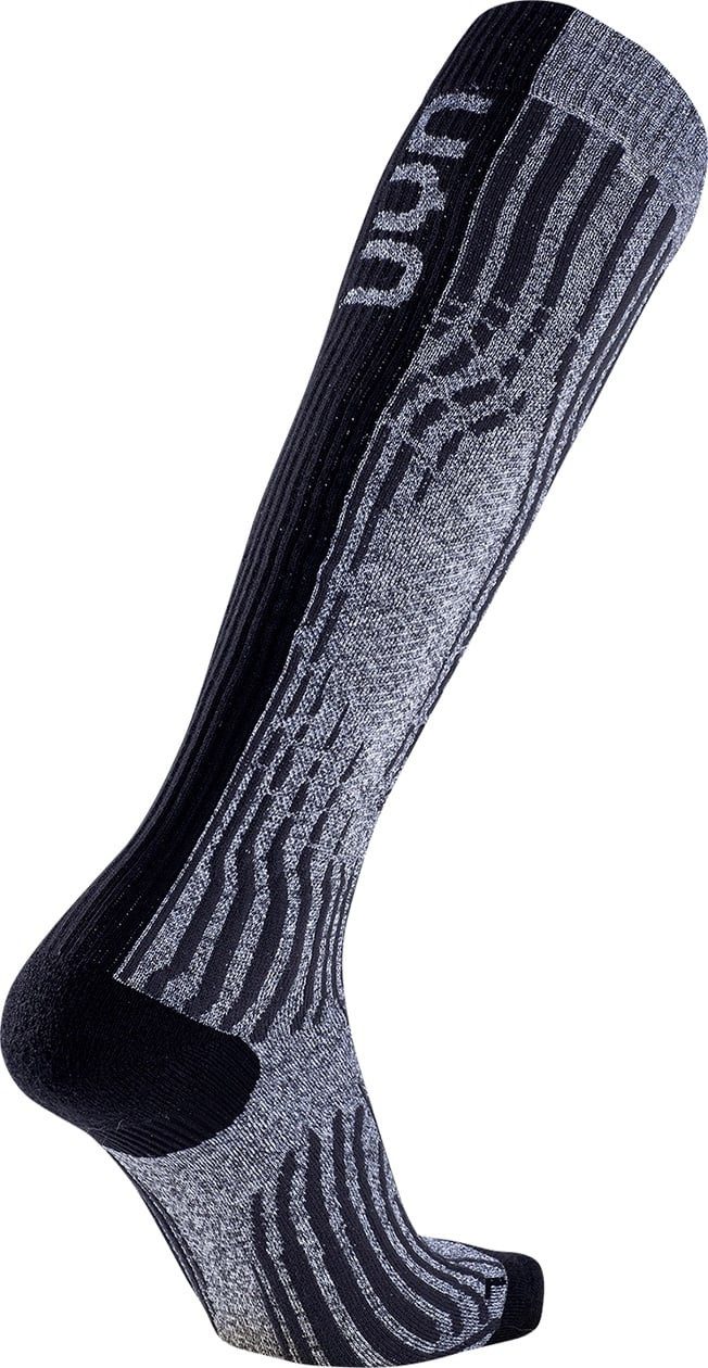 UYN Skisocken Cashmere Shiny Ski (edle Kaschmirsocken, atmungsaktivit) silbergrau