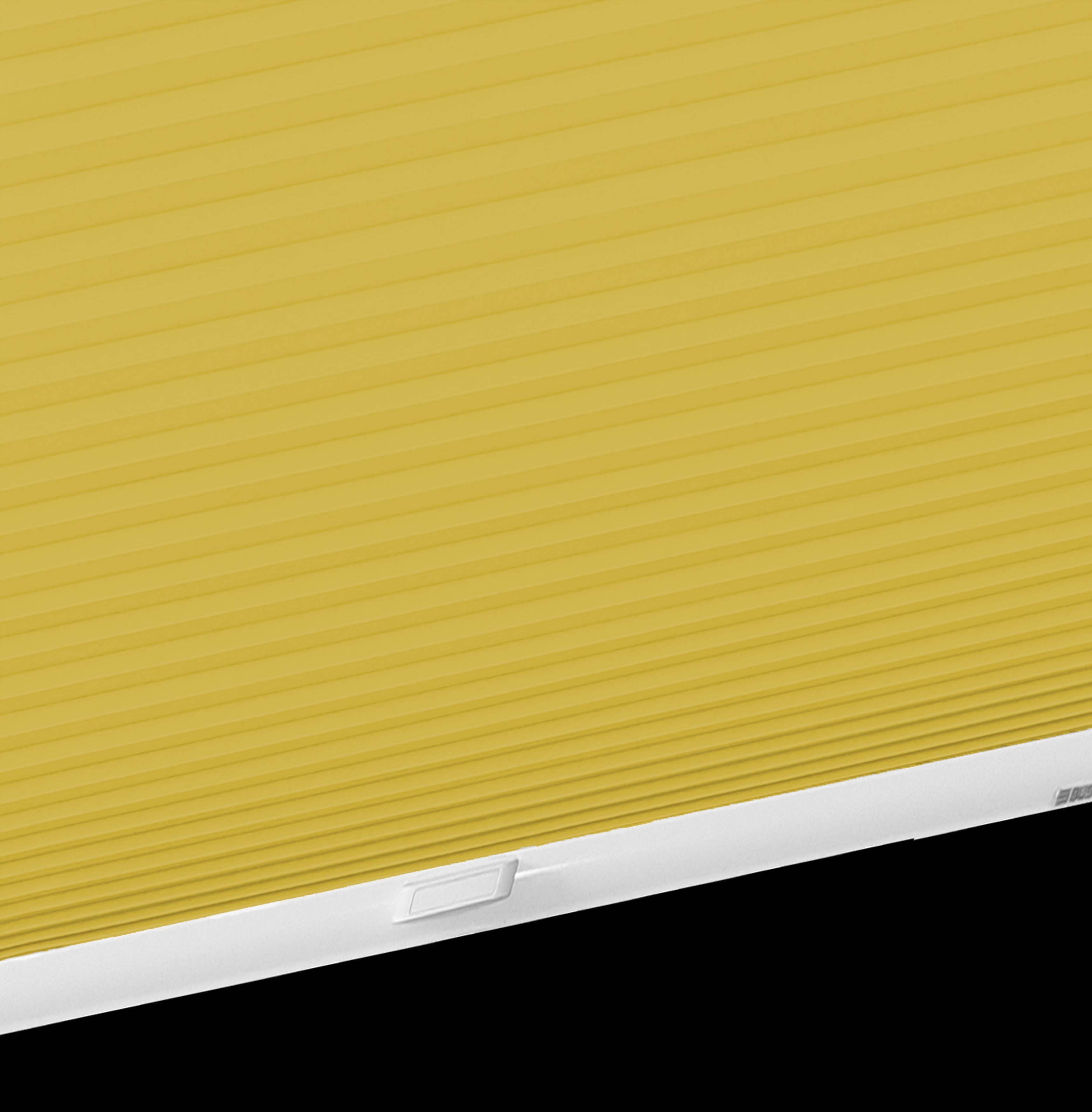 Dachfensterplissee StartUp Honeycomb VD, Style senfgelb abdunkelnd, sunlines, mit verschraubt, Führungsschienen verspannt