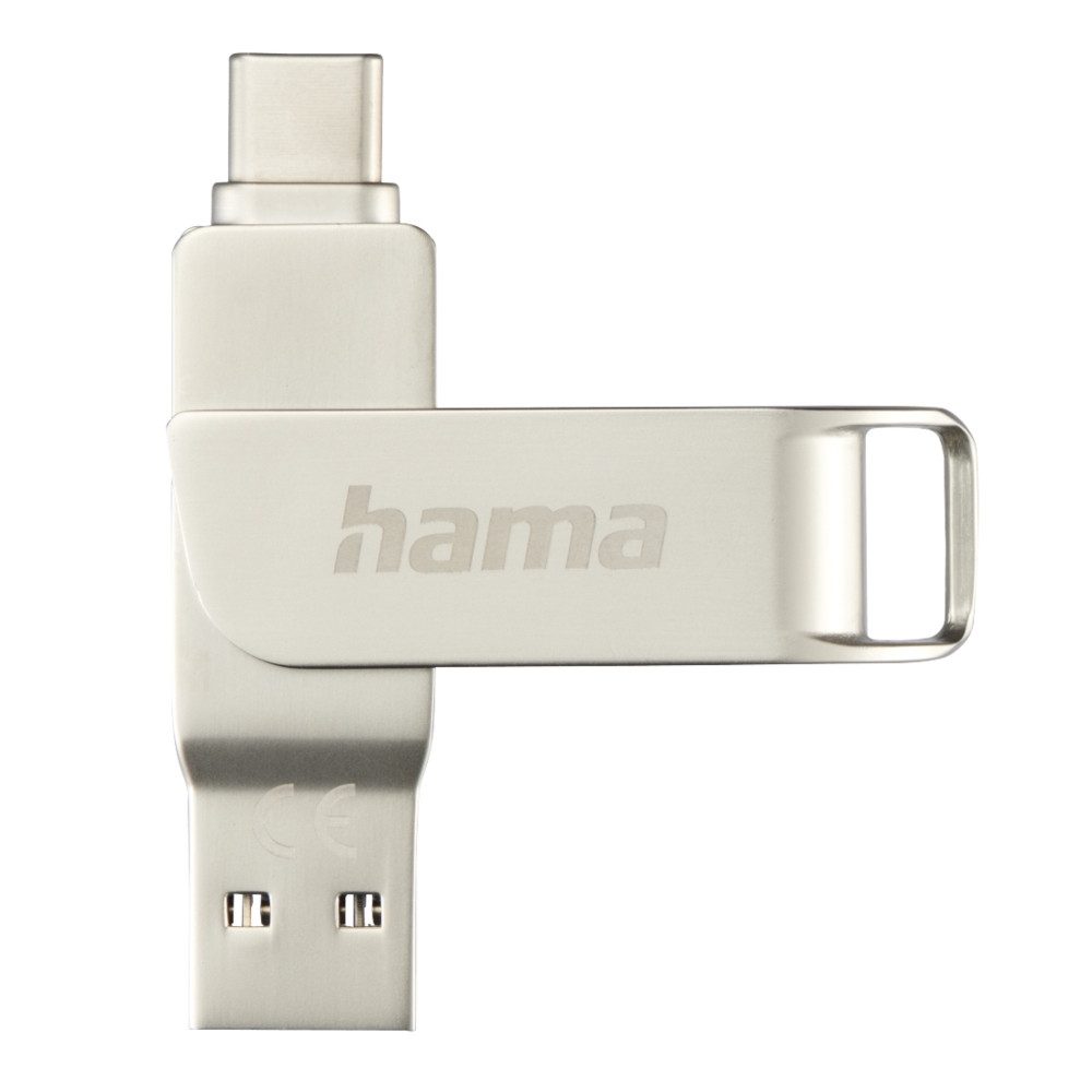 Hama Hama C-Rotate Pro USB-C 32GB Silber USB-Stick (Robust)