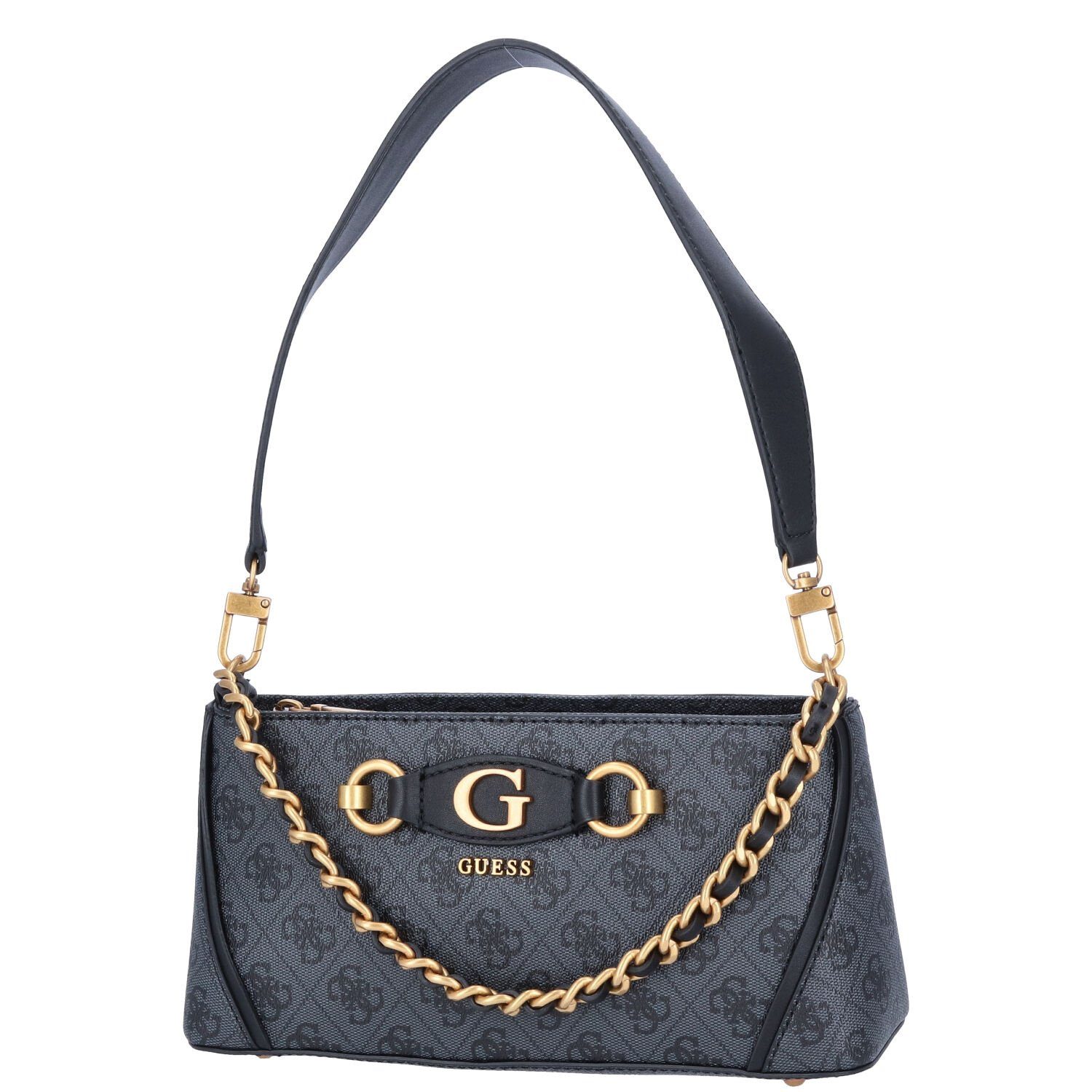 Guess Umhängetasche GUESS Damen Schultertasche Izzy Coal Logo (1, 1-tlg., 1)