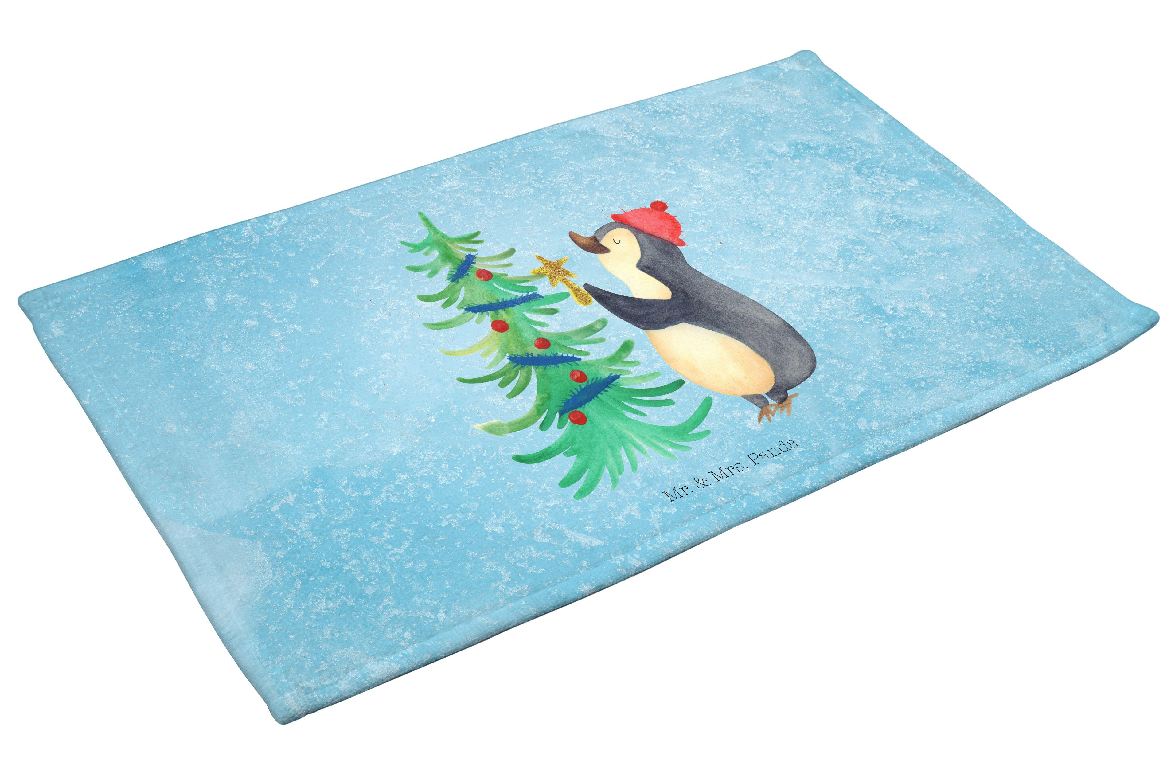 Geschenk, Weihnachtsdeko, & Panda (1-St) Eisblau - Weihnachtsbaum - Pinguin Mrs. Handtuch Mr. Weihnach,