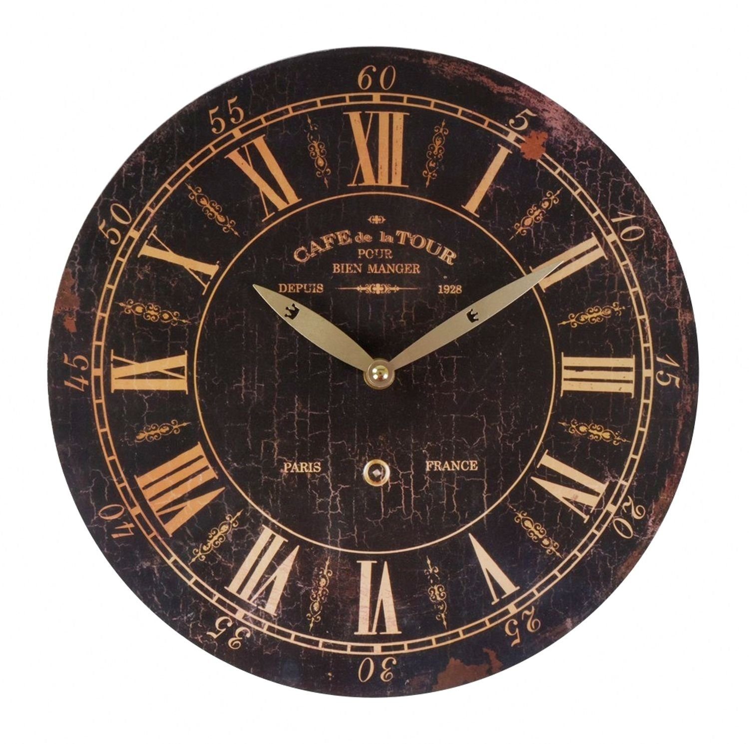 BURI Wanduhr Zeitlose Wanduhr Ø29cm Landhausstil günstig online kaufen