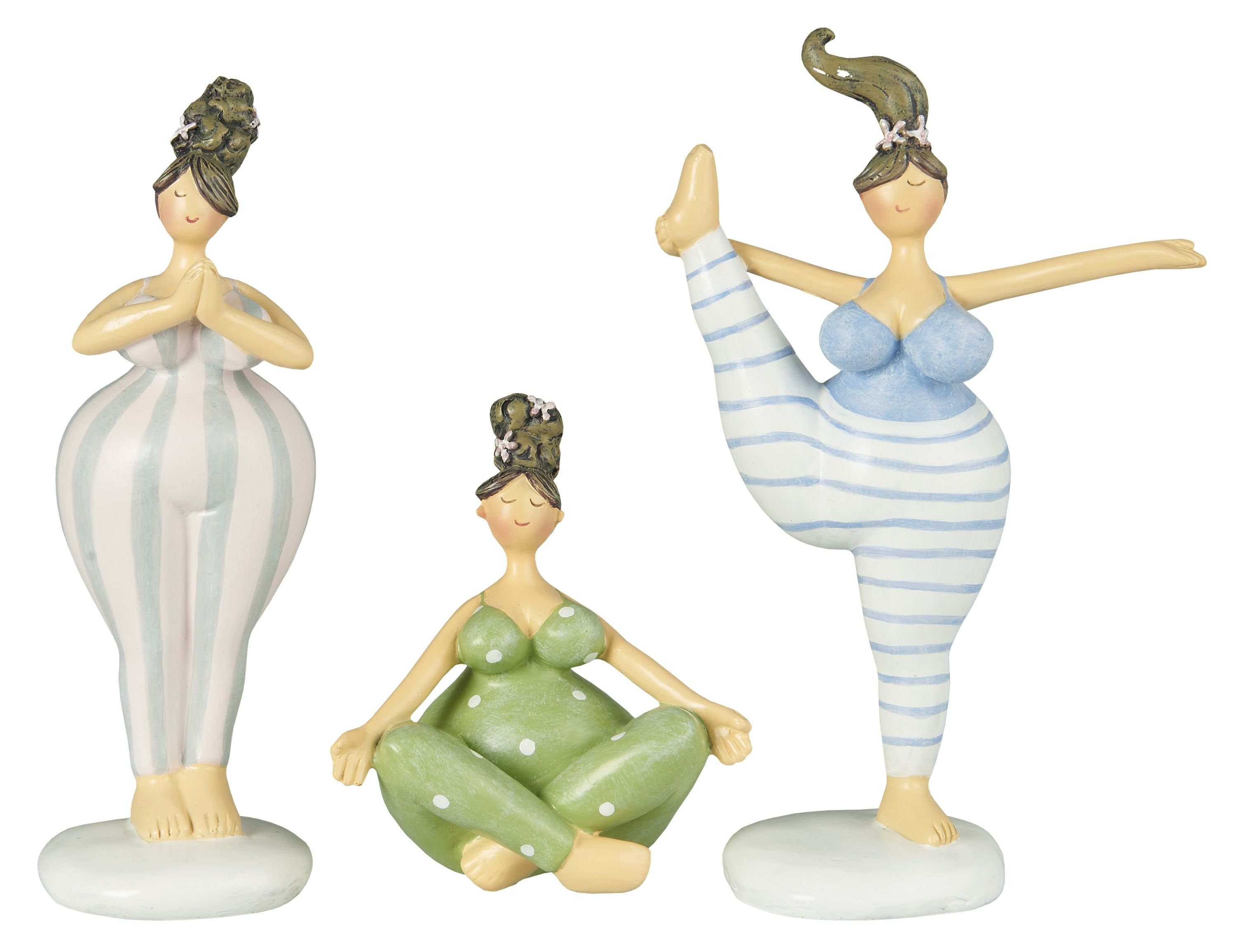 Damen 3 Ib Streifen Ib Laursen Laursen H9-16cm - Yoga Punkte Dekofigur Dekofiguren