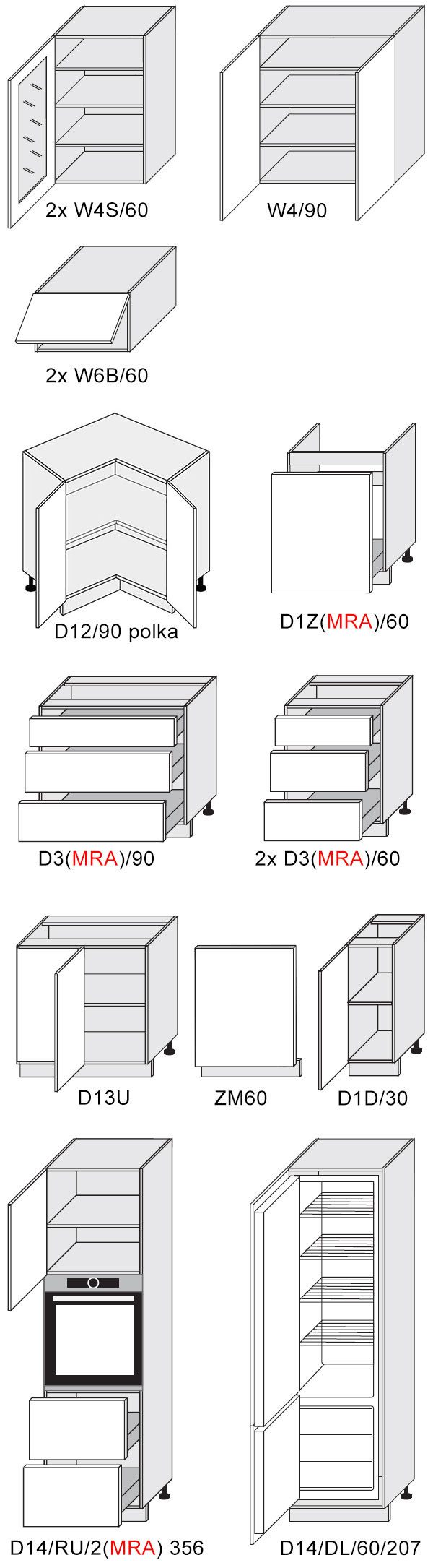 Feldmann-Wohnen Küchenzeile Pescara, (Schubladen mit Teilauszug + Selbsteinzug (Blum Metabox), 330x306x195cm weiß / RAL 9003 signalweiß matt (K5), 15-teilig