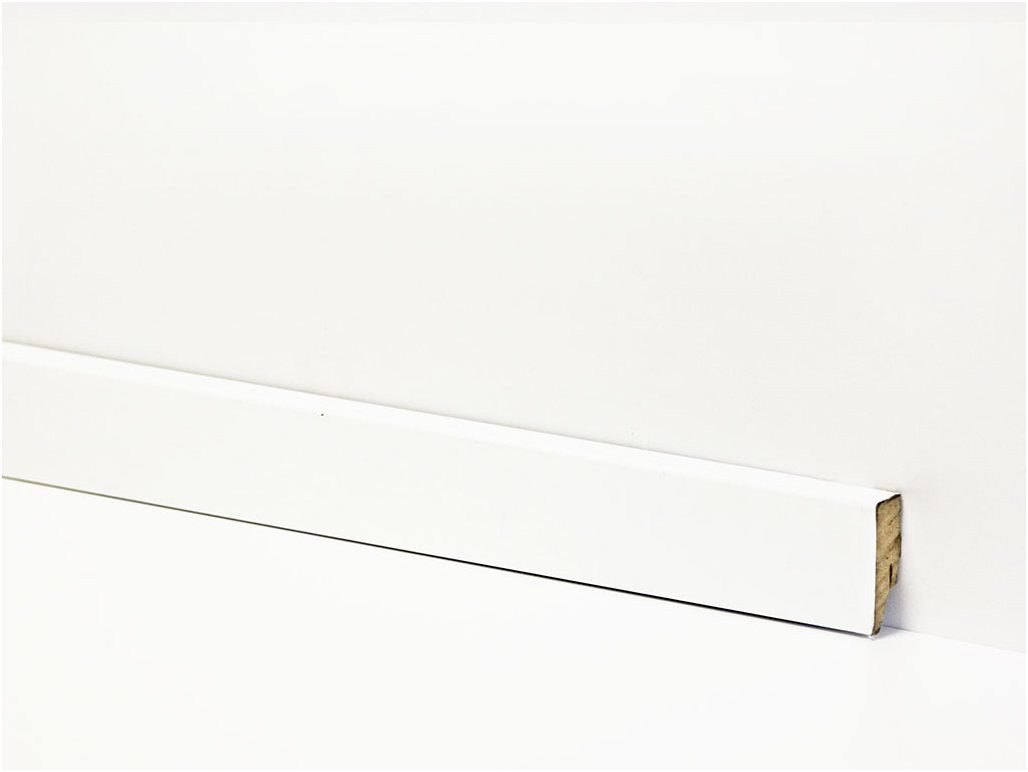 Equipped Sockelleiste Equipped Sockelleiste 50mm 0037 Weiss (Weimarer Leiste)