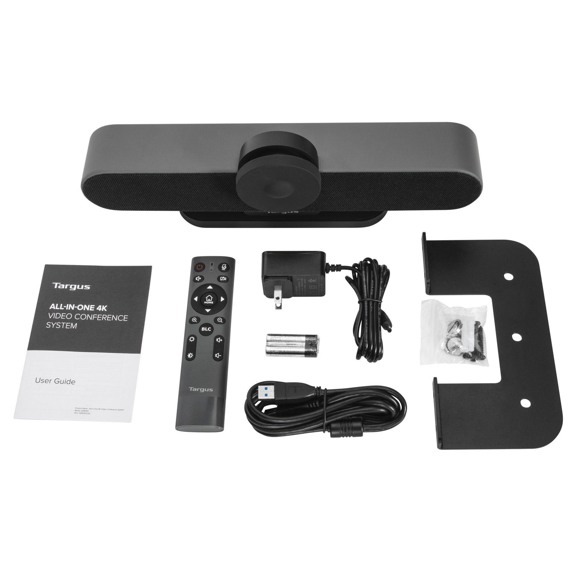 Targus All-in-One 4K Conference (4K Ultra HD, System Mit Netzteil) Webcam EU
