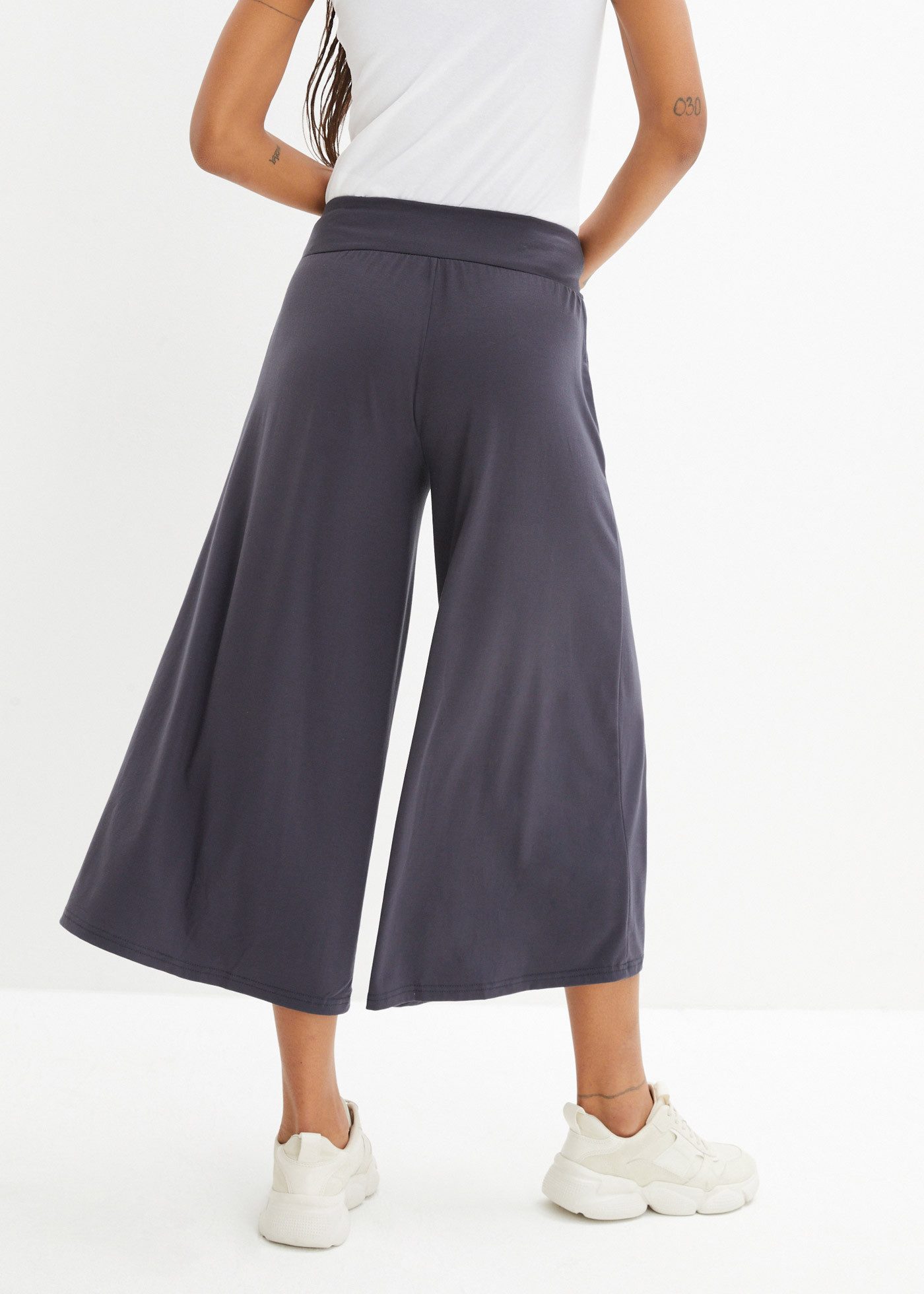 bonprix Culotte mit breitem Komfortbund, lockere Passform, extraweite Beine