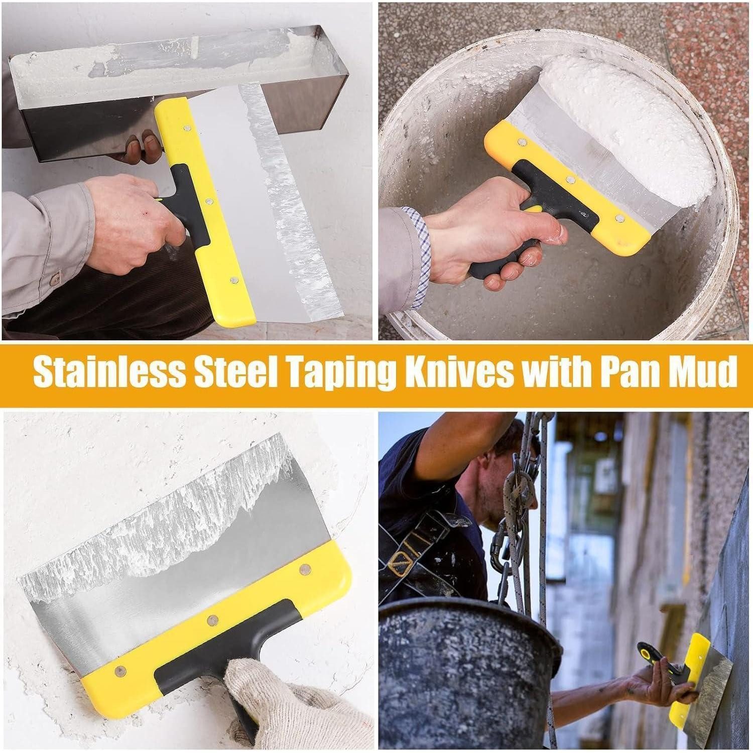 LuxusKollektion Malerspachtel Spachtel Tapetenspachtel Glättkelle Spachtelkasten Spachtel Set