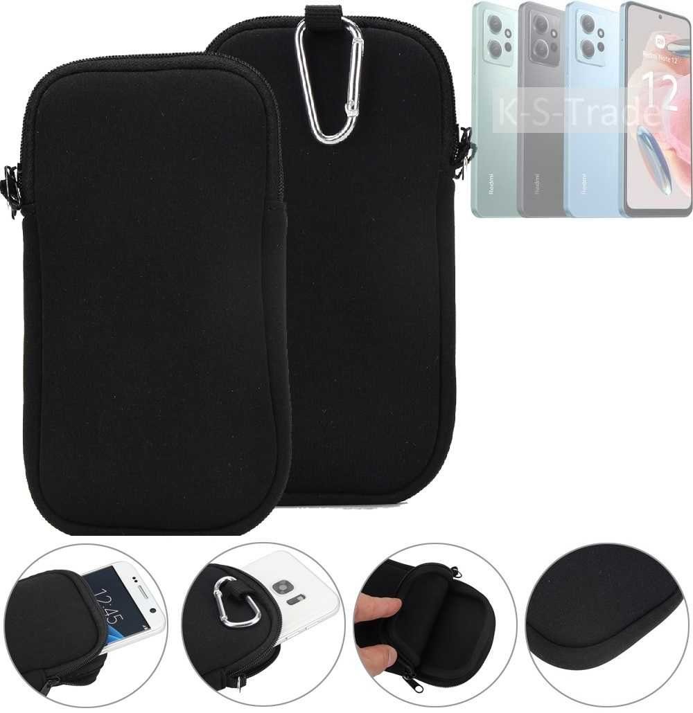K-S-Trade Handyhülle für Xiaomi Redmi Note 12 4G, Neopren-Hülle Handyhülle Schutzhülle Neoprenhülle Sleeve