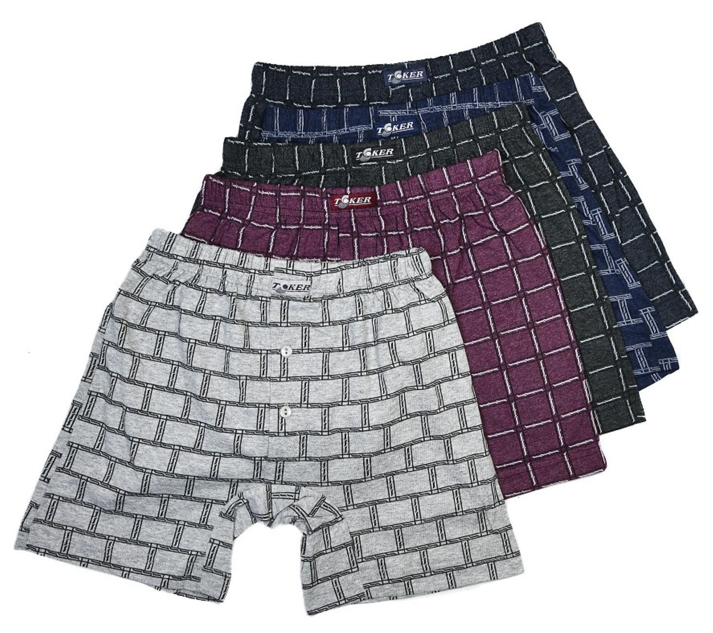 Toker Collection® Boxershorts Herren Boxershort kariert günstig online kaufen