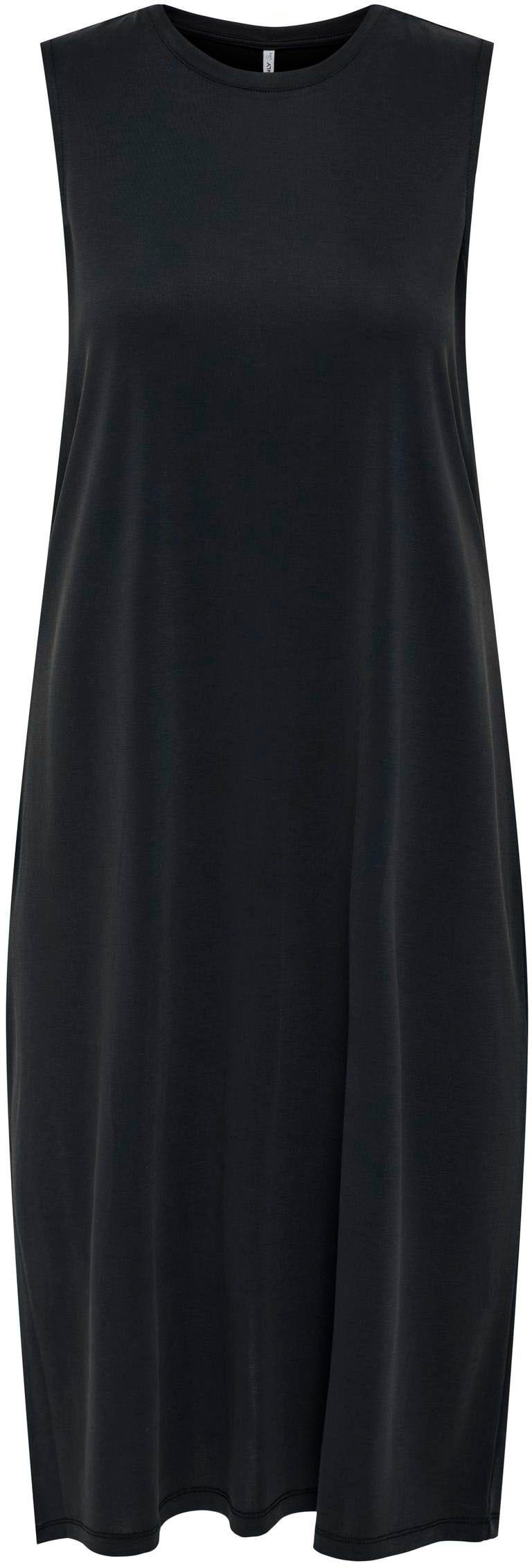 Jerseykleid ONLFREE MODAL S/L in Black ONLY DRESS JRS Midi-Länge NOOS