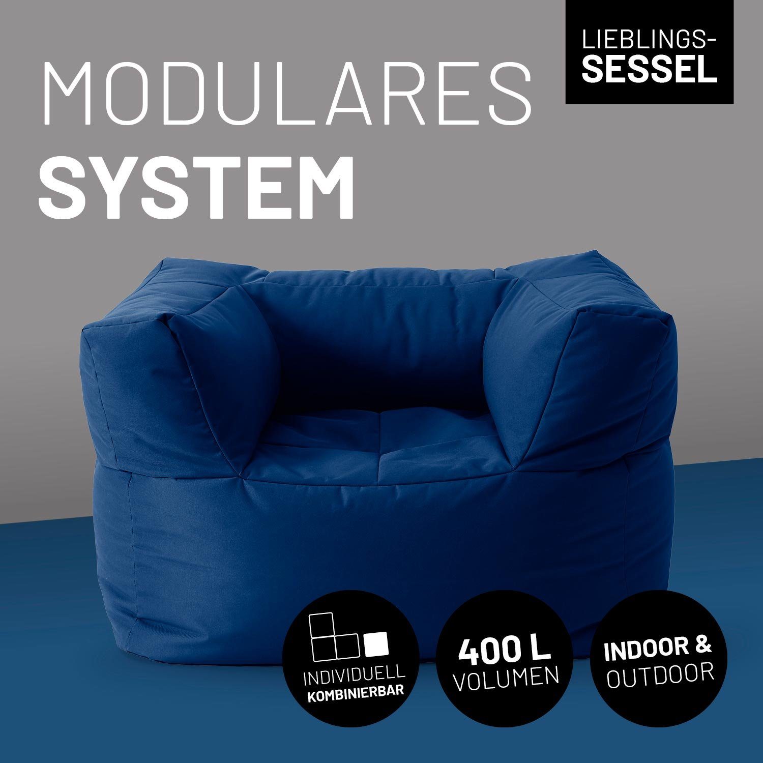 Lumaland Sitzsack In- & outdoor Sofa individuell kombinierbar mit dem Modul günstig online kaufen