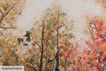 KUNSTLOFT Gemälde Magie im Wald 140x70 cm, Leinwandbild 100% HANDGEMALT Wandbild Wohnzimmer