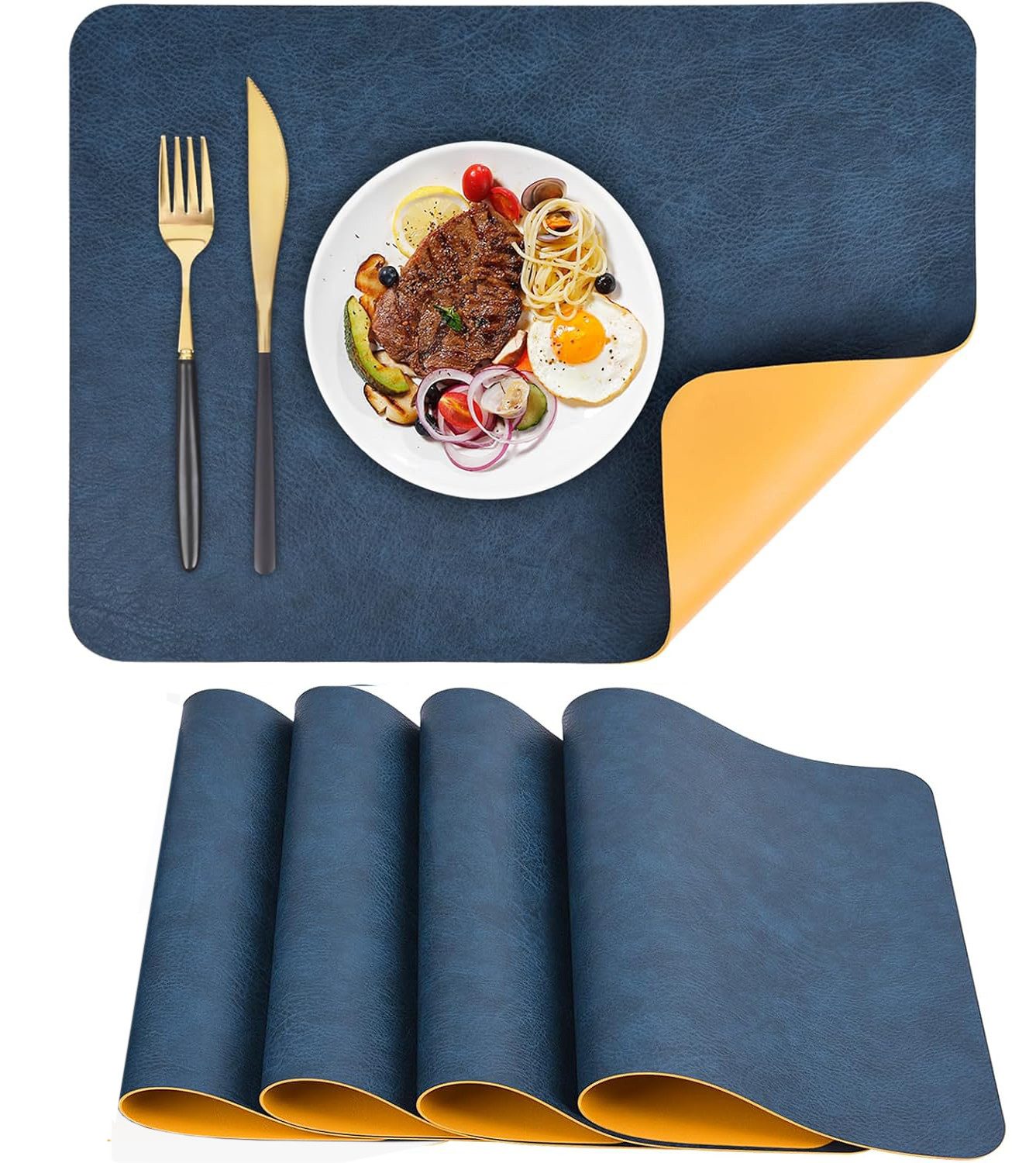 RWEUOQ Platzset Platzsets Abwaschbar Tischsets Rutschfest günstig online kaufen
