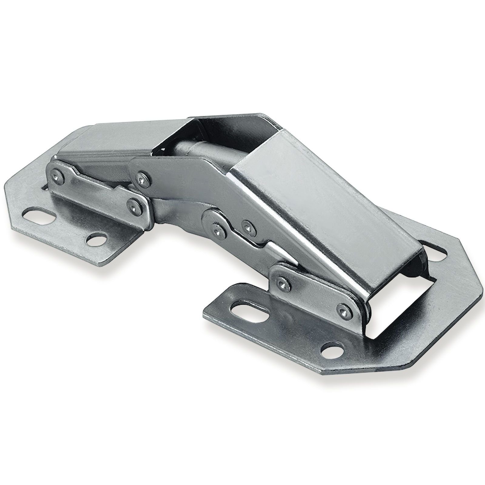 SO-TECH® Türbeschlag Aufschraubscharnier 90° mit Schließautomatik (Feder) Caravan, 104 x 44 mm