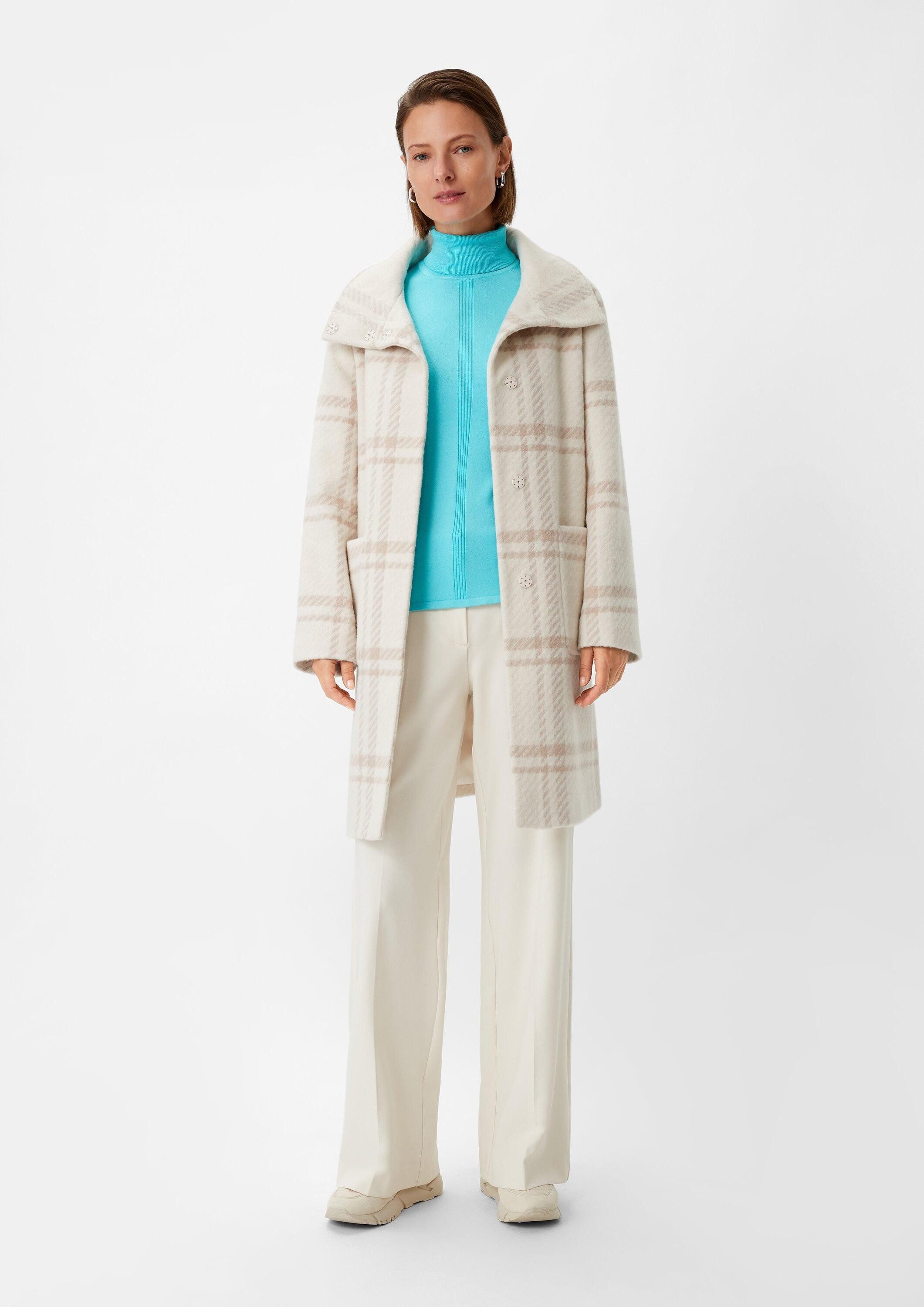 comma Longpullover Strickpullover Strickpullover mit Rollkragen