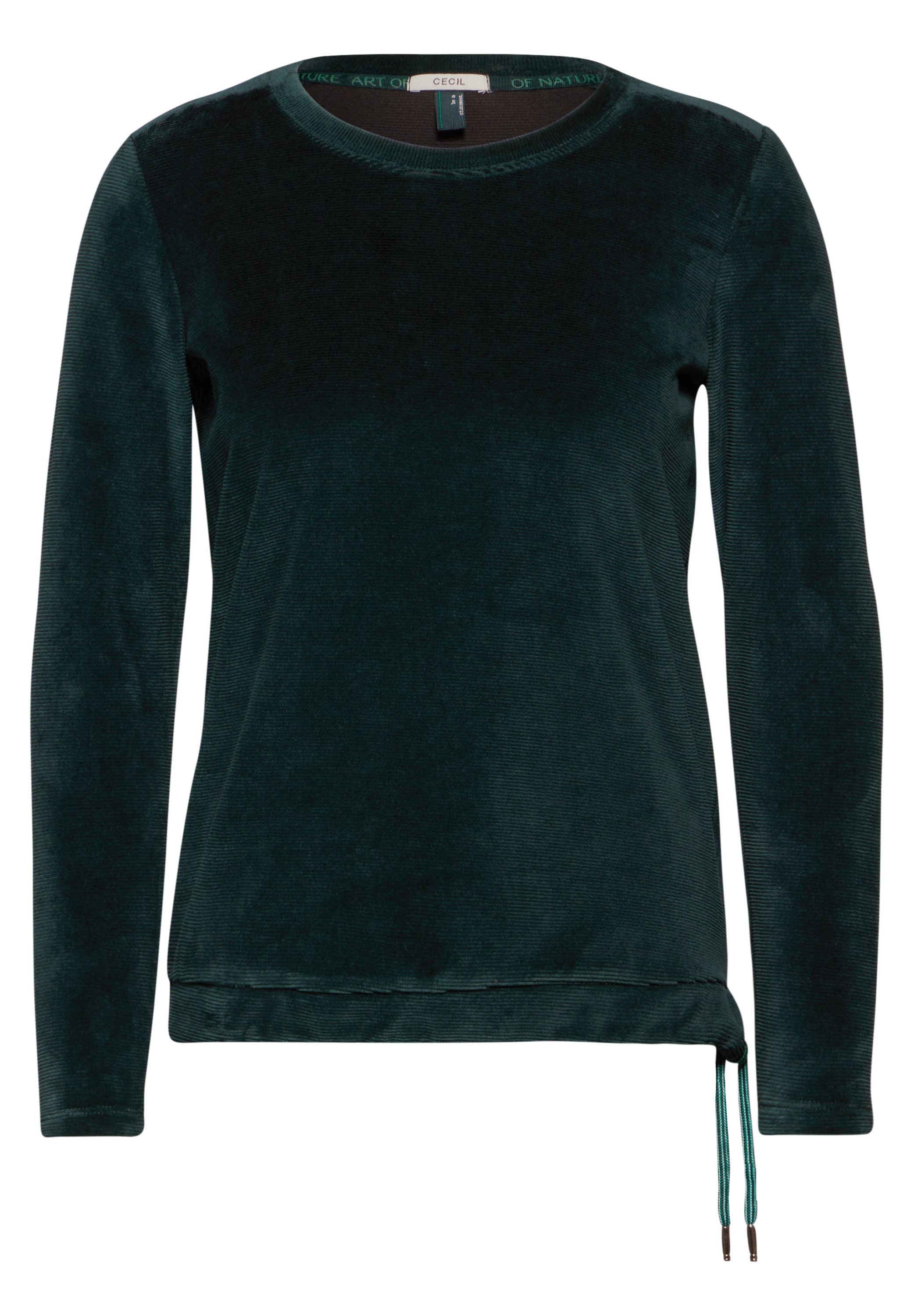 CECIL Langarmshirt mit Tunnelzug am Saum