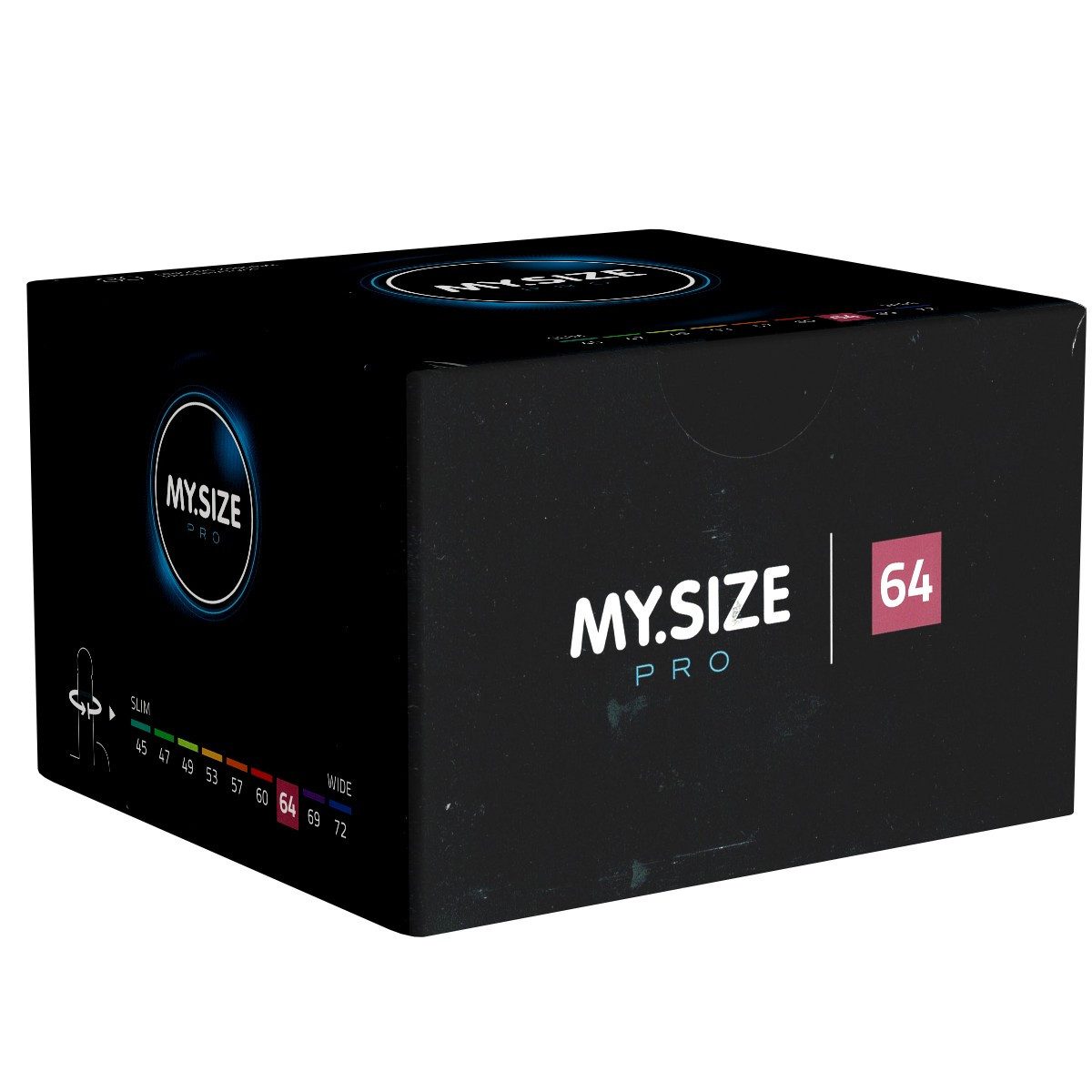 MY.SIZE XXL-Kondome PRO 64mm Packung mit, 80 St., Maßkondome, Kondome für besten Tragekomfort und Sicherheit, die neue Generation MY.SIZE Kondome