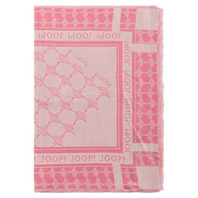 Joop! Modeschal Damen Schal - Webschal, Cornflower, Logo