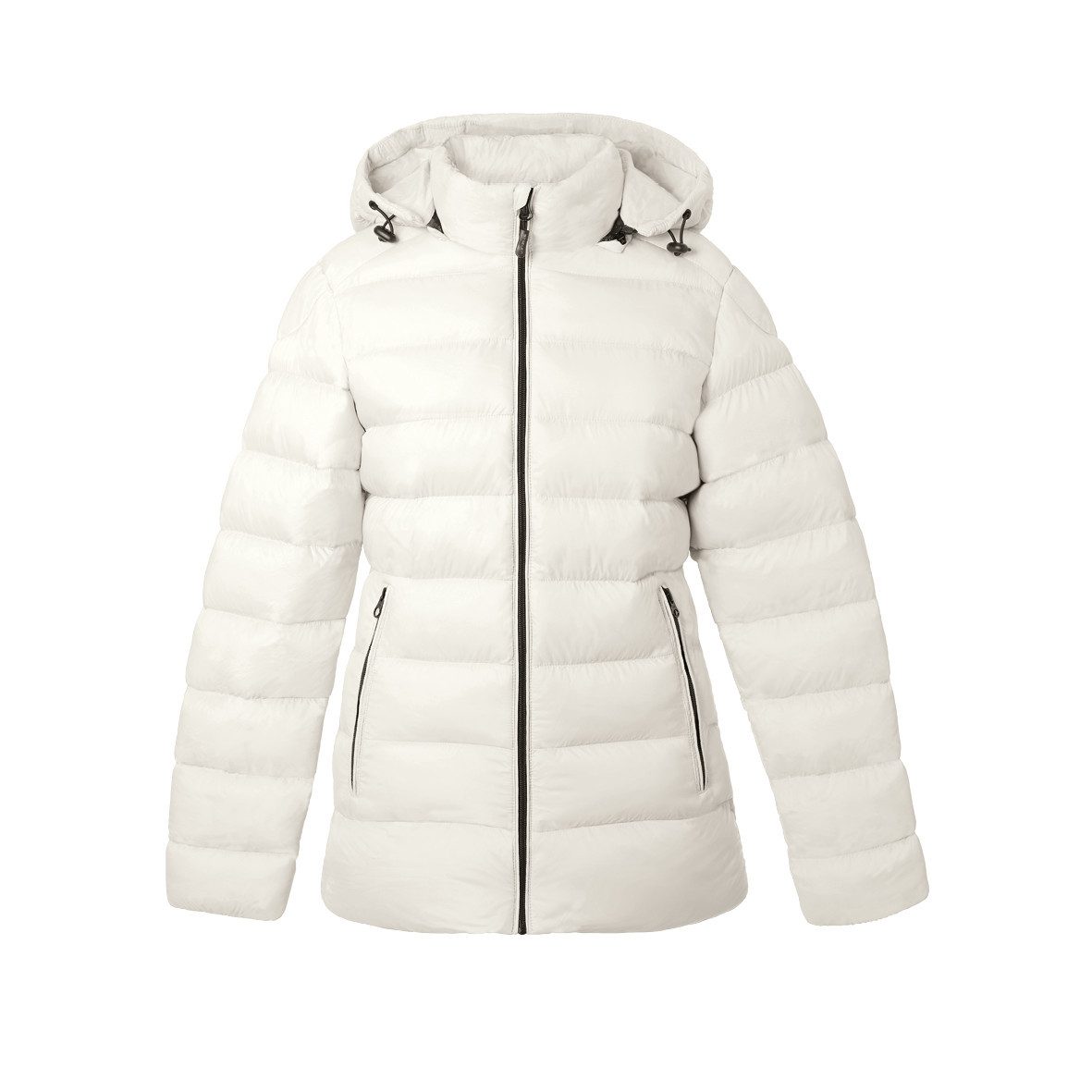 Steppjacke beheizte Steppjacke Slim Fit mit verstellbarer Kapuze - Taupe