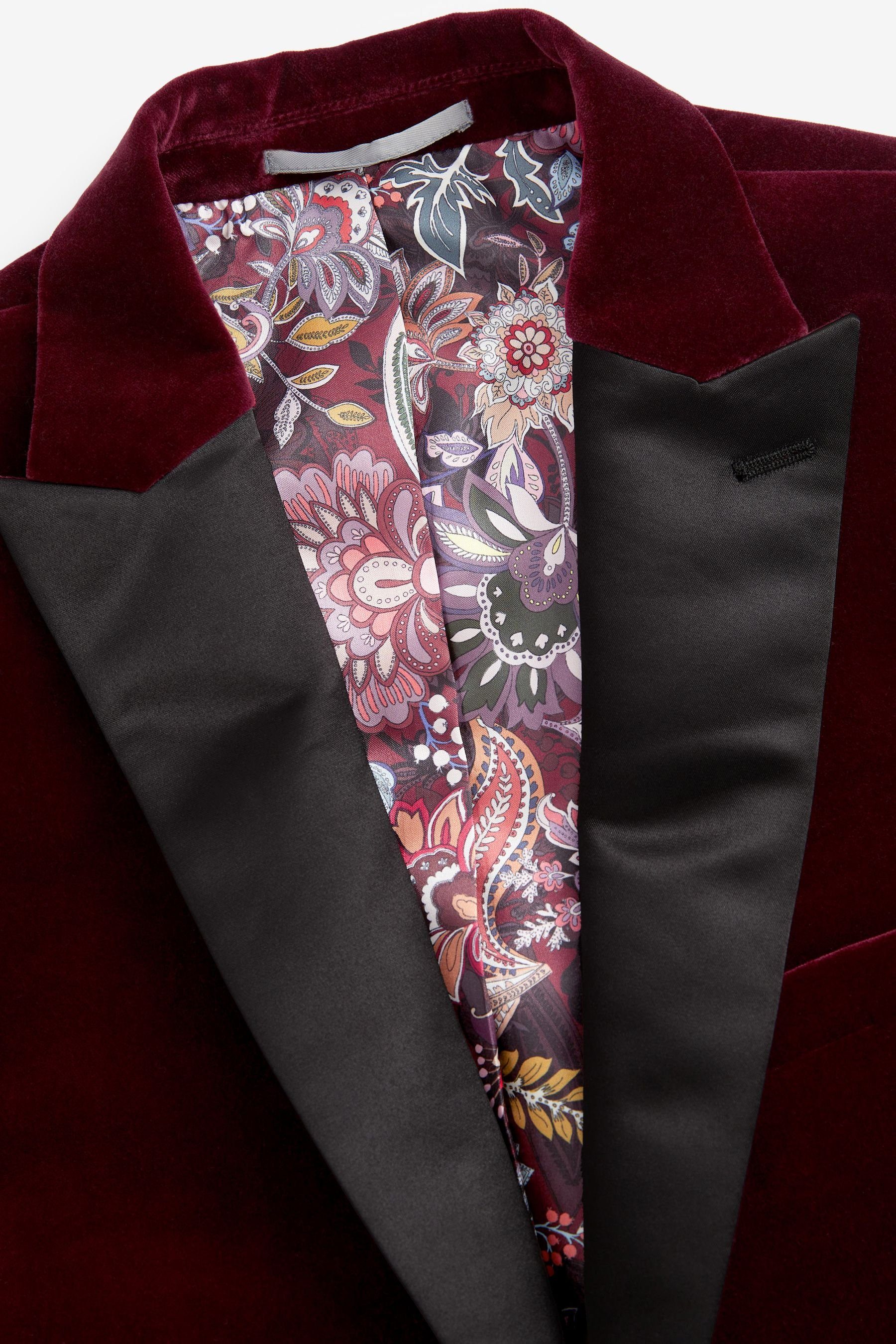 Next Sakko Signature Slim Fit Samt-Blazer (1-tlg) günstig online kaufen