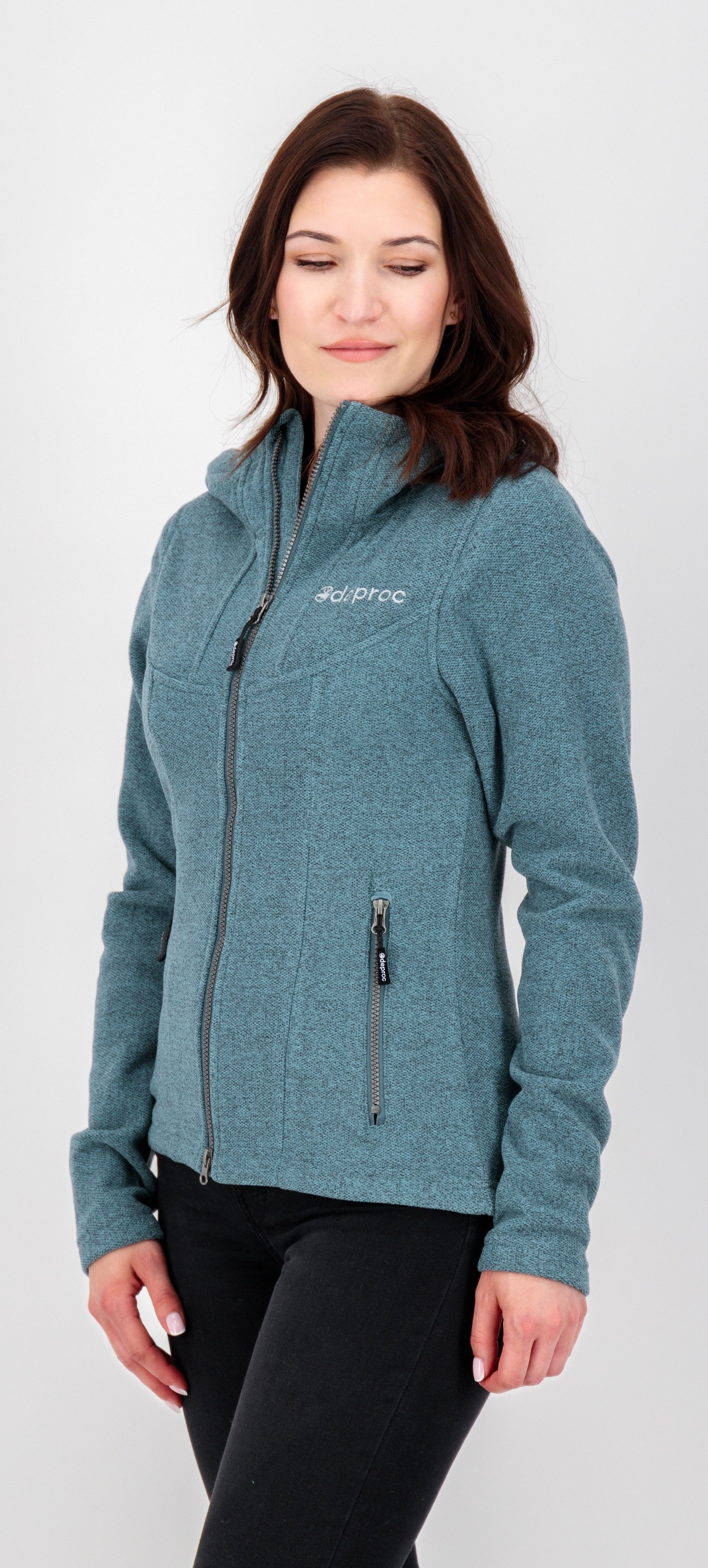 Fleecejacke GLORY MAY OS Fleecejacke, Fleece, Mid-Layer, Strickfleece