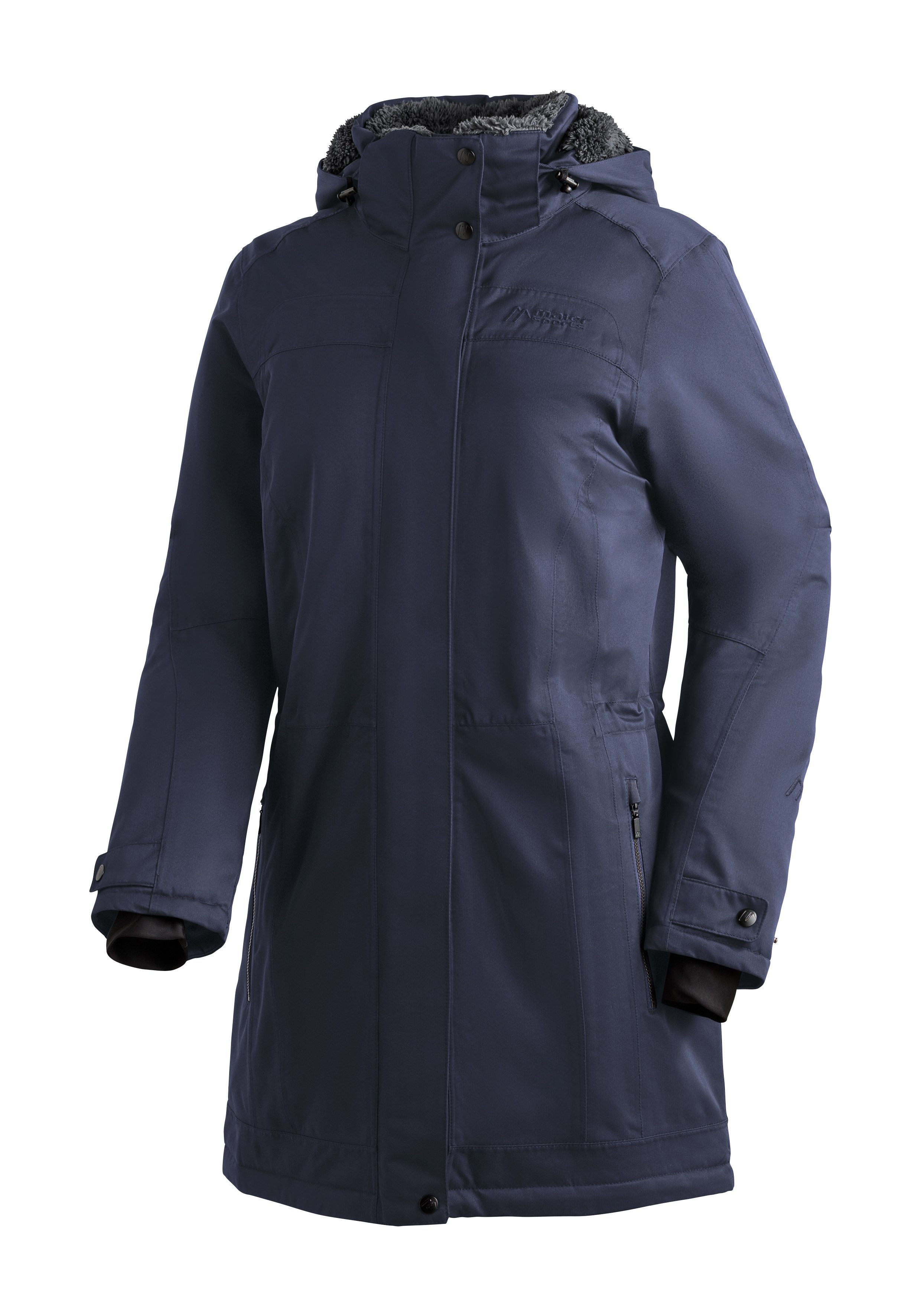 Maier Sports Funktionsjacke Lisa 2.1 Damen Mantel, atmungsaktiver Wintermantel, 2 RV-Taschen, Regular Fit