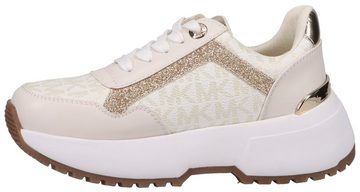 MICHAEL KORS KIDS COSMO MADDY Sneaker mit goldfarbenen Deteails, Freizeitschuh, Halbschuh, Schnürschuh