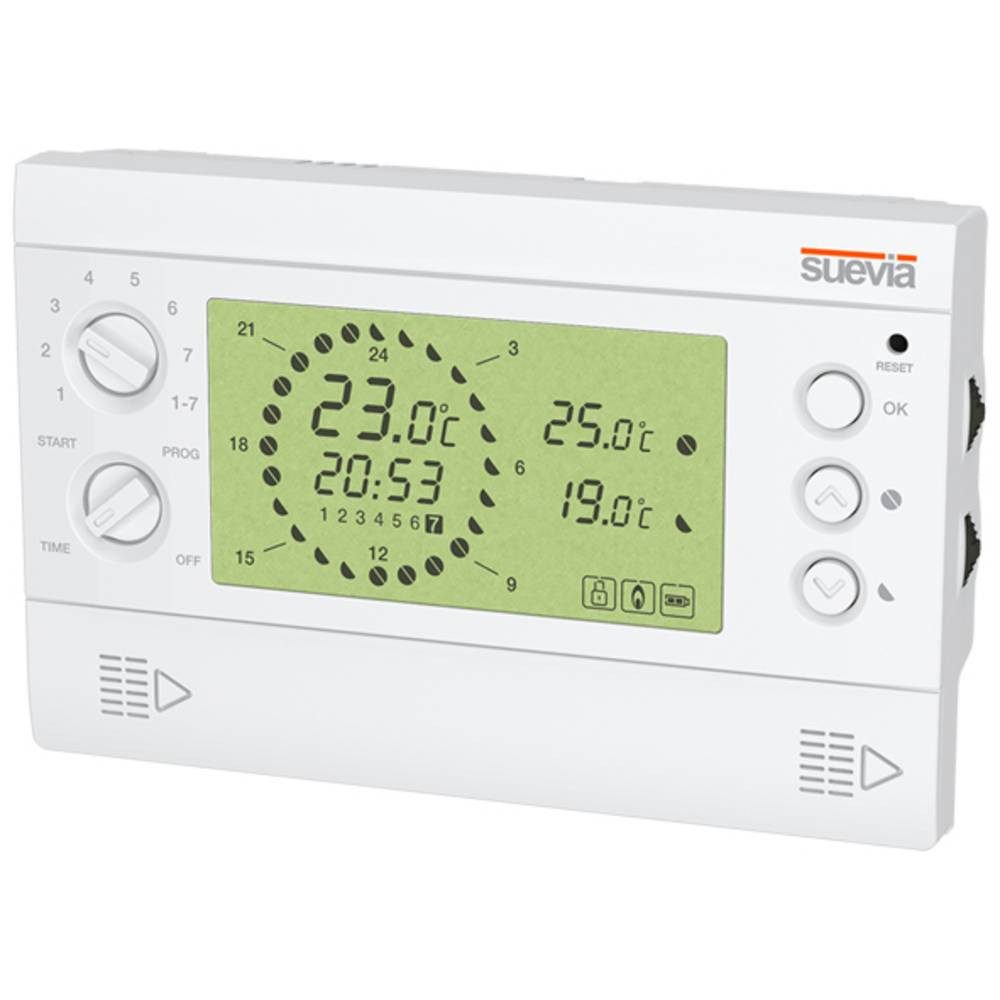 SUEVIA Raumthermostat Thermostat Raumthermostat Aufputz, Wand Tagesprogramm, Wochenprogramm