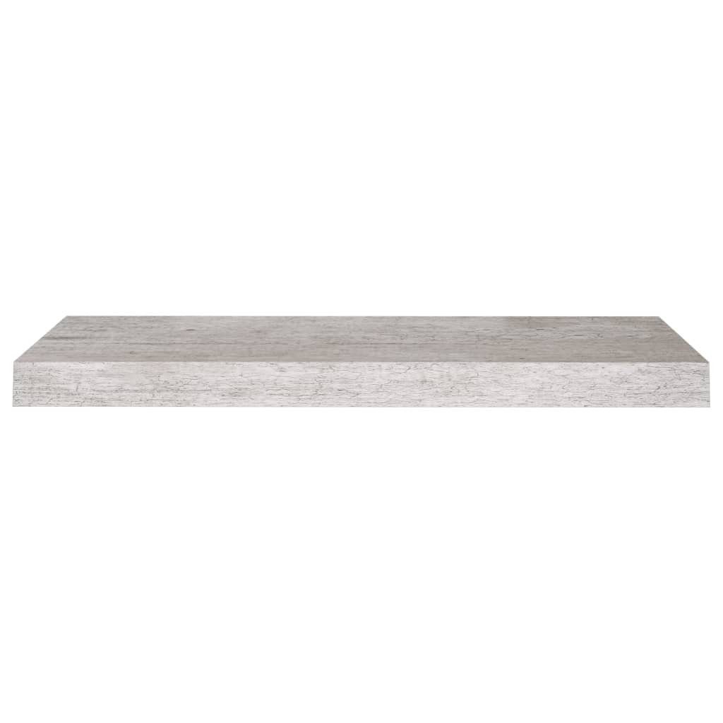 furnicato Wandregal Schweberegale 4 Betongrau MDF cm Stk. 60x23,5x3,8