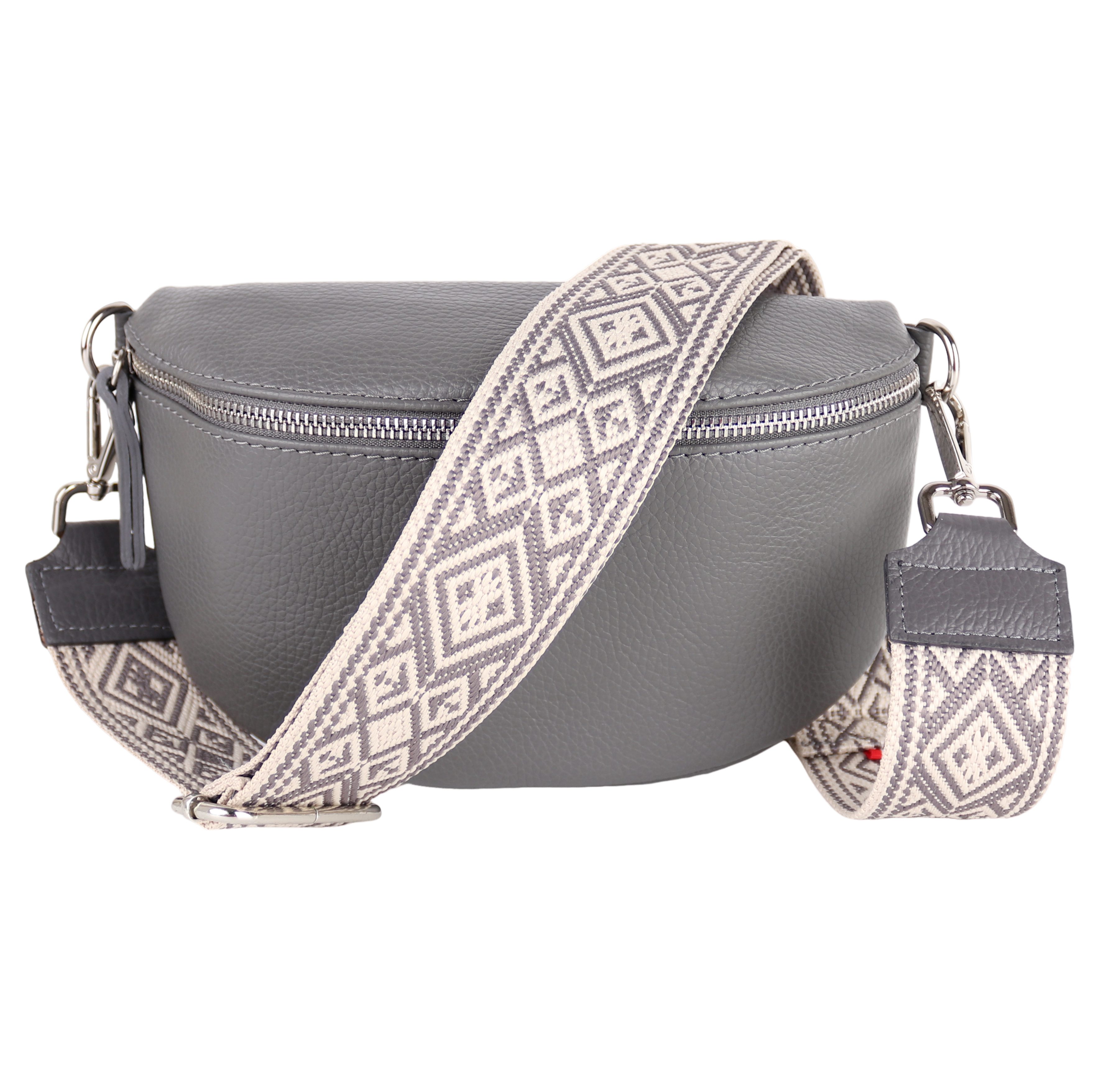 Sac à Main Femme En Cuir Vrai 'Made In Italy' - Samantha Look - Sac Bandoulière Élégant Avec Poches Organisées