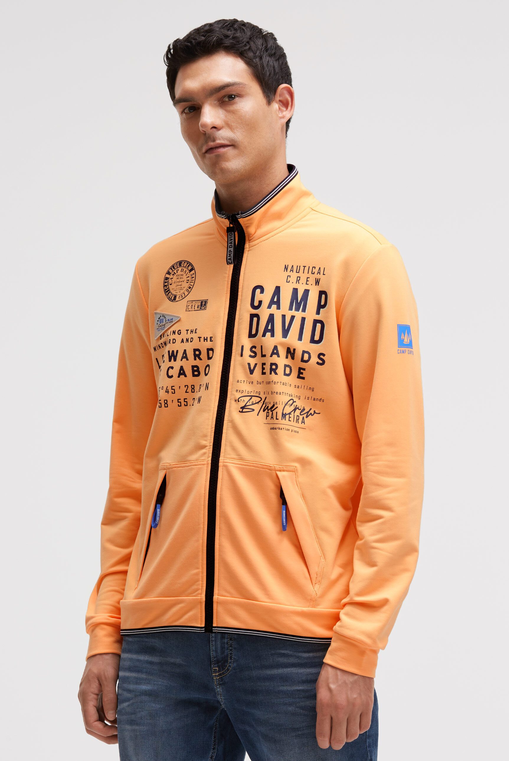 CAMP DAVID Sweatjacke mit reflektierenden Details günstig online kaufen