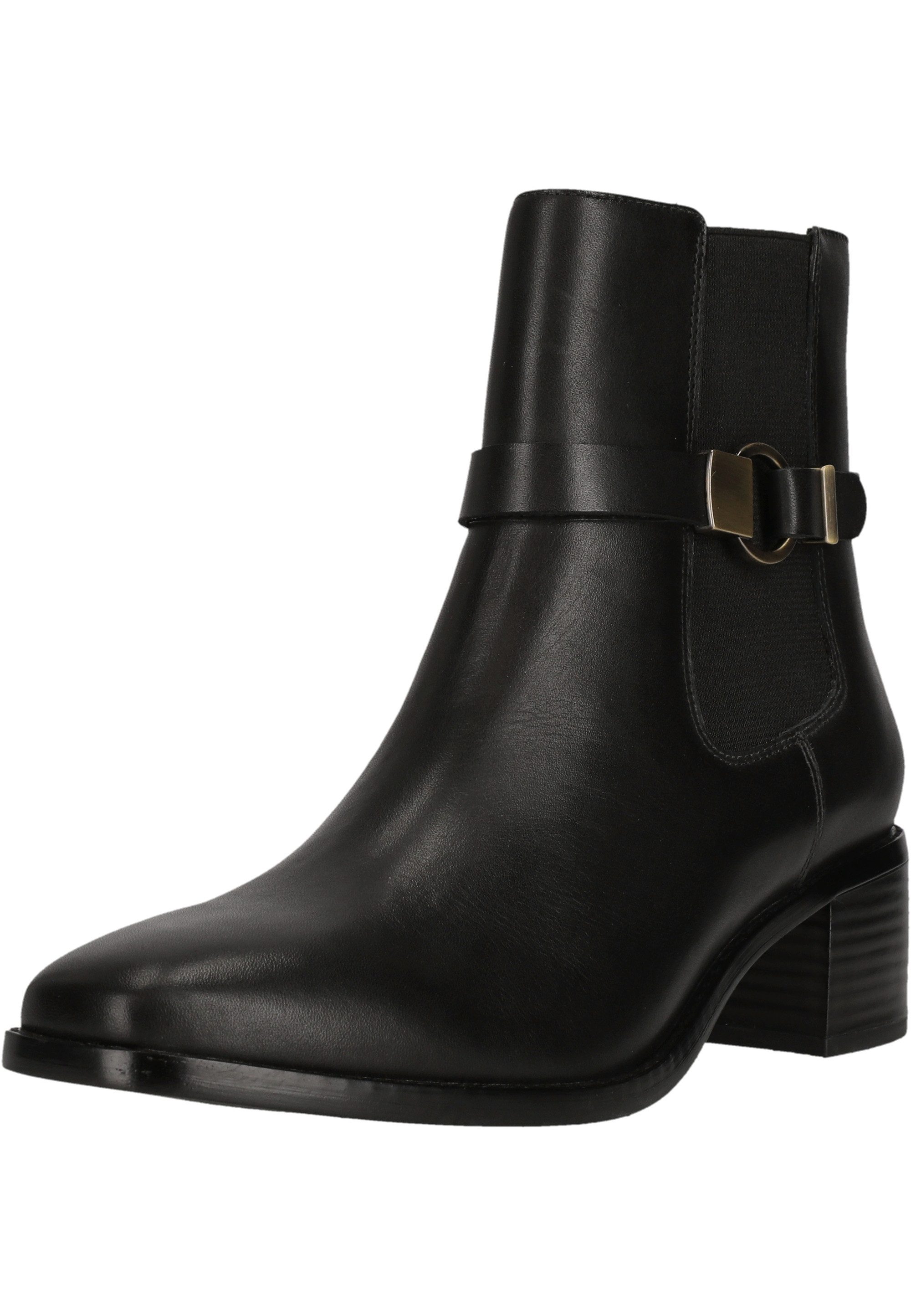 Clarks Wreen Buckle Stiefelette mit Karree-Spitze und Blockabsatz 5 cm