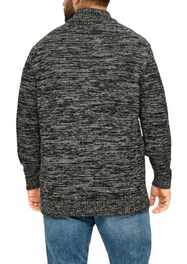 s.Oliver Strickpullover Troyer-Pullover aus Moulinegarn