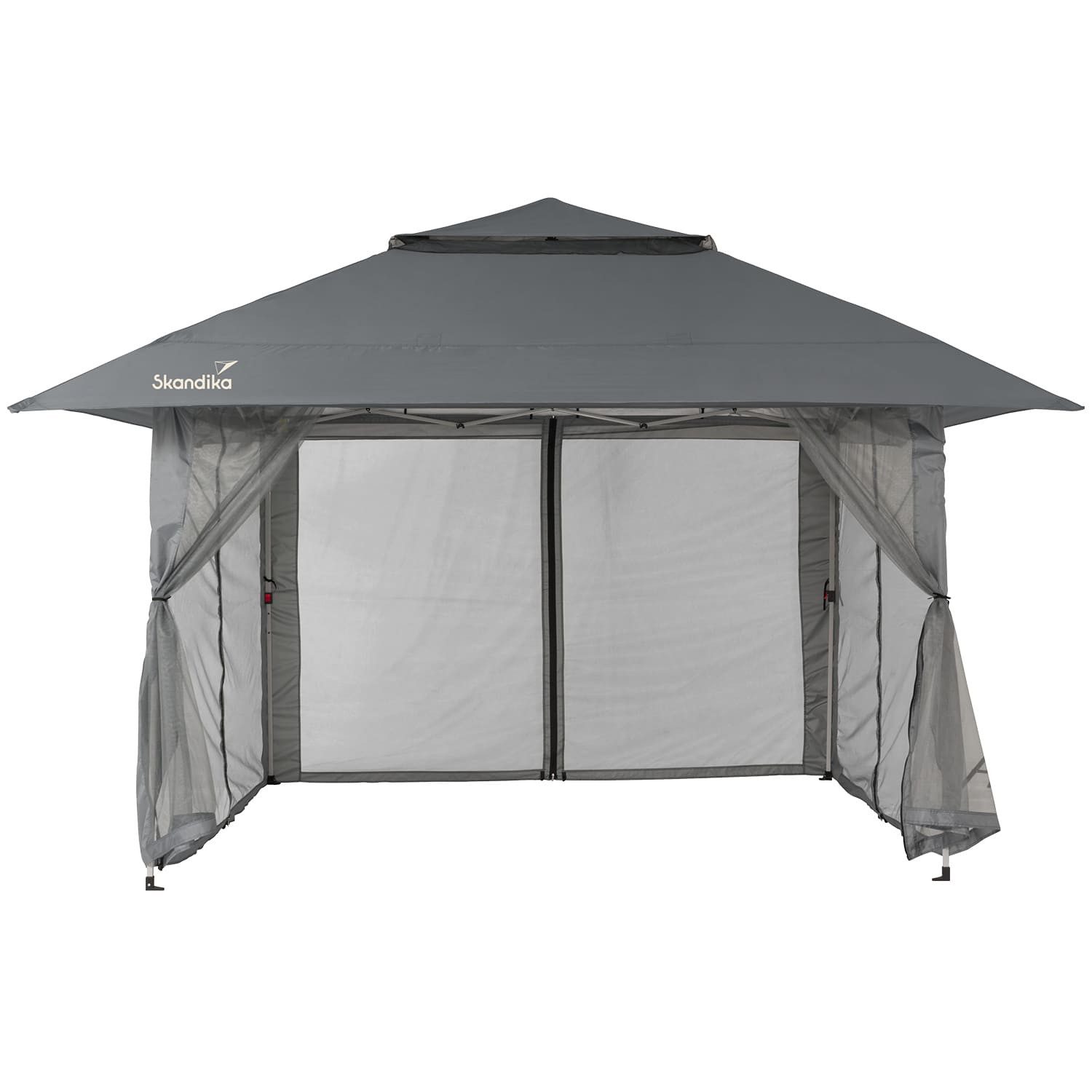 Skandika Pavillon Pavillon Solvorn 300 Plus, mit Stahlgestell, 18 m², 2 m Höhe, einfacher & schneller Aufbau