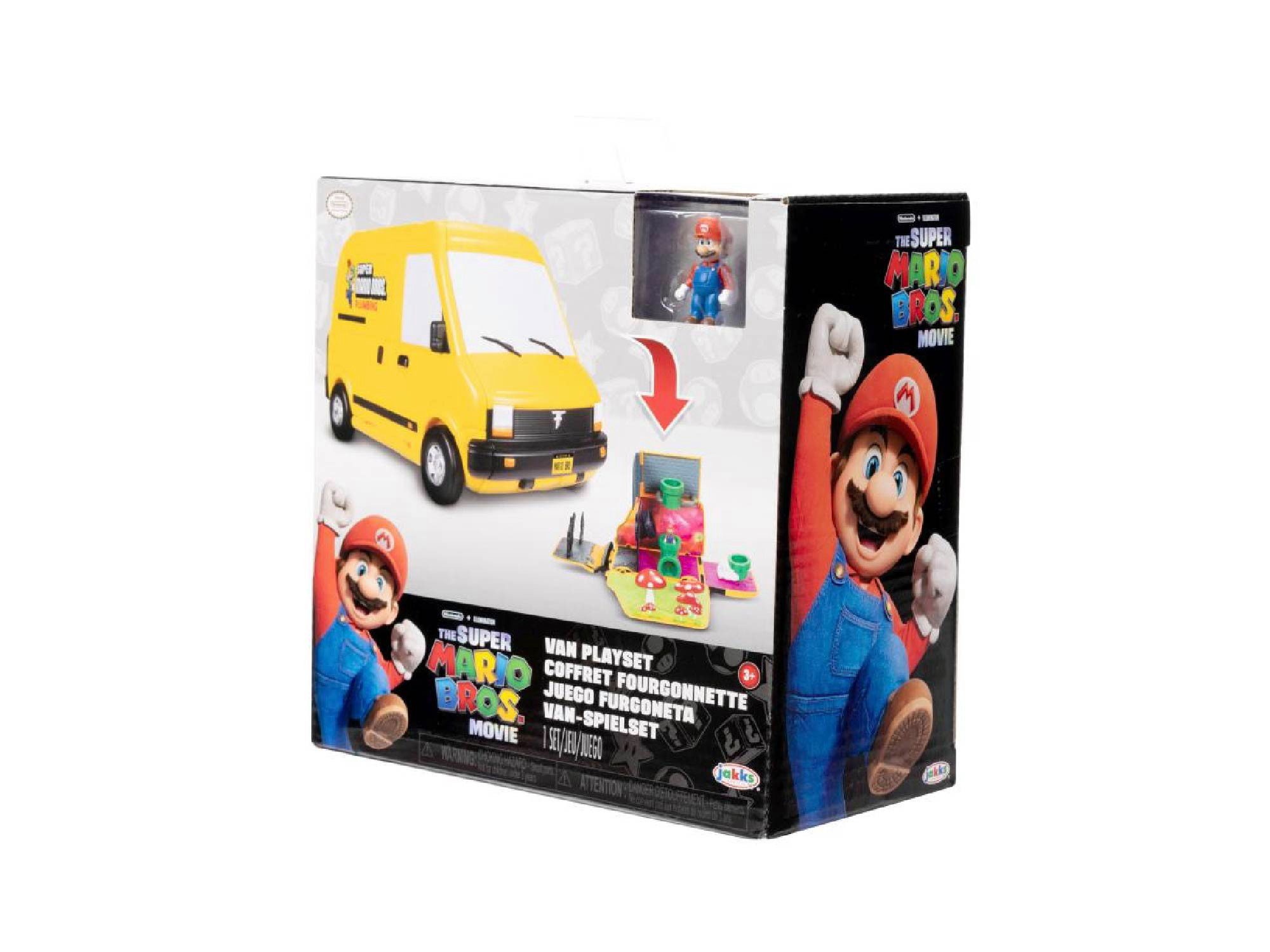 Super Mario Spielzeug-Auto Nintendo Super Mario Movie World Van Spielset günstig online kaufen