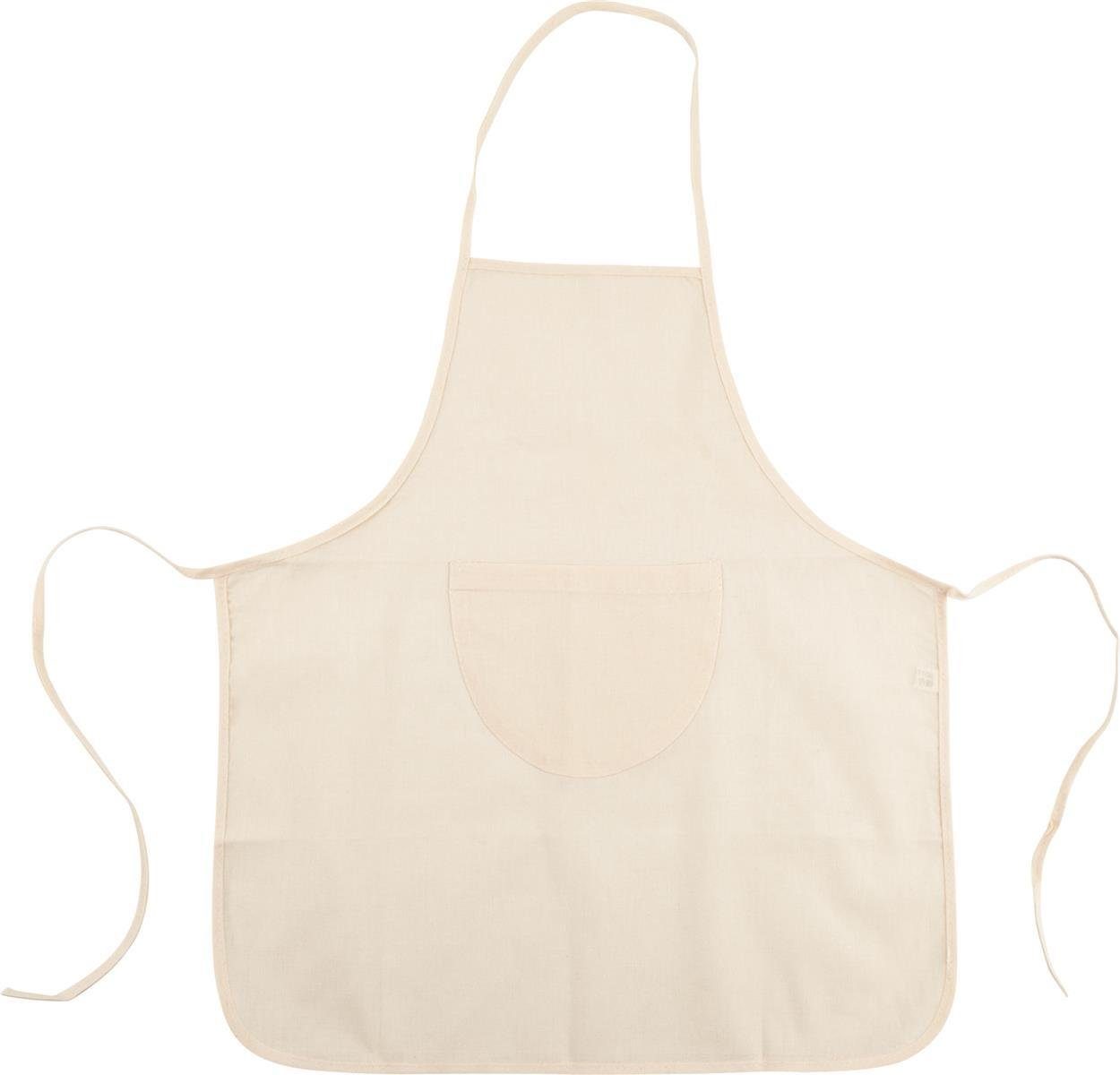Bastelnaturmaterial 3X KNORR prandell 212305141 Baumwoll Kinderschürze 45x50cm natur