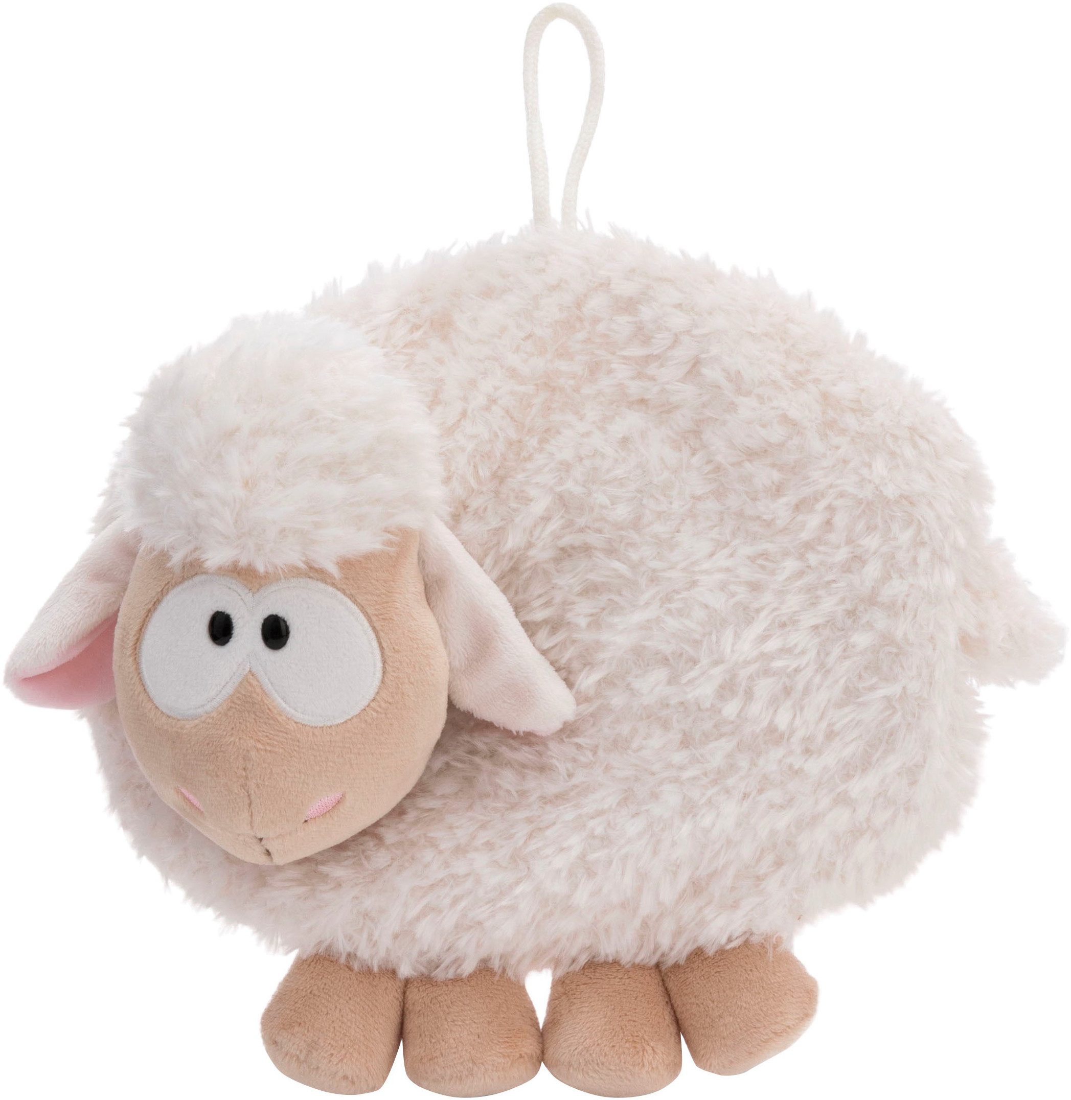Nici Wärmflasche Wolly Gang, Schaf weiß, 350ml, 2in1 - weiches Kuscheltier & Wärmflasche in einem