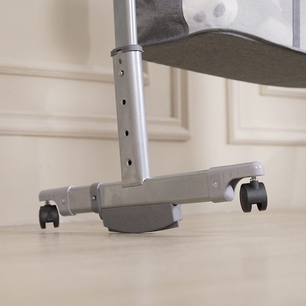 JEOBEST Baby-Reisebett 3 in 1 Babybett und Babywiege, Beistellbett Höhenverstellung, Kinderbett mit Rollen, Moskitonetz, Lagerungstasche und Matratze