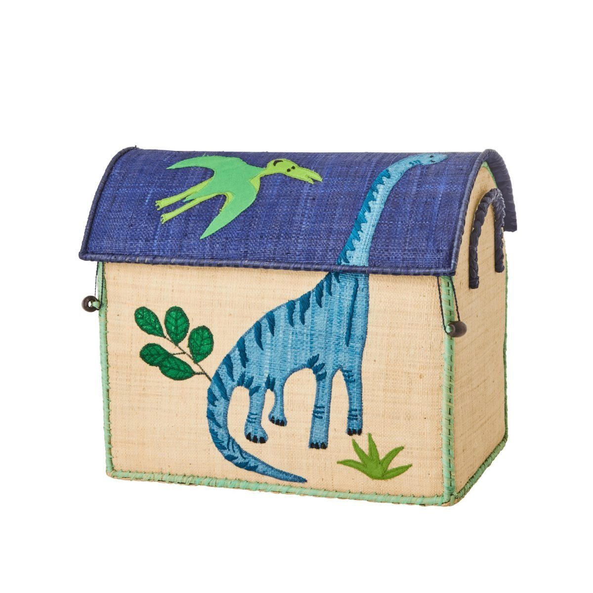 rice Aufbewahrungskorb Landhauskorb klein Raffia-Bast Kinderzimmer günstig online kaufen