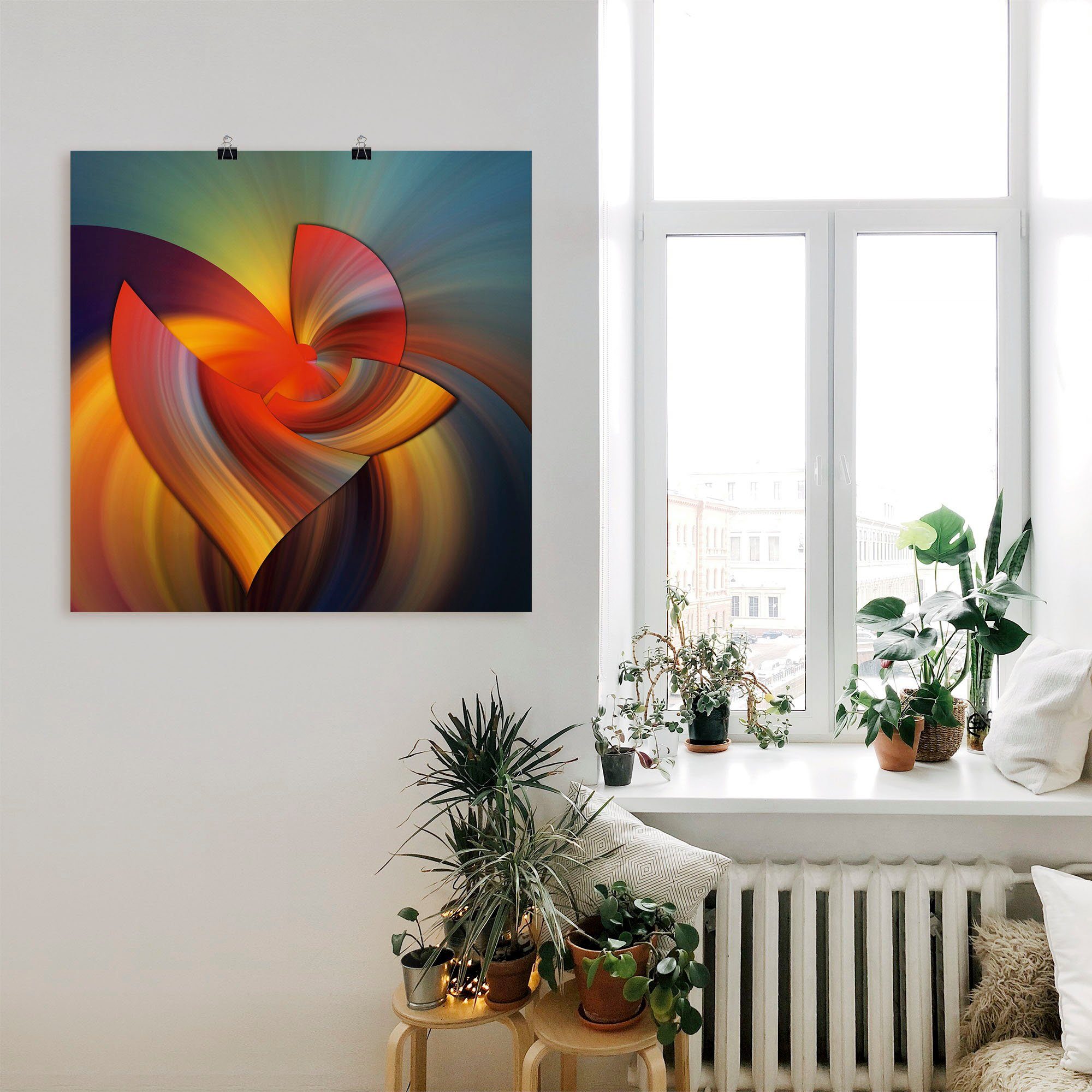 Artland Poster Abstraktes in bunt, Muster (1 St), ohne Rahmen