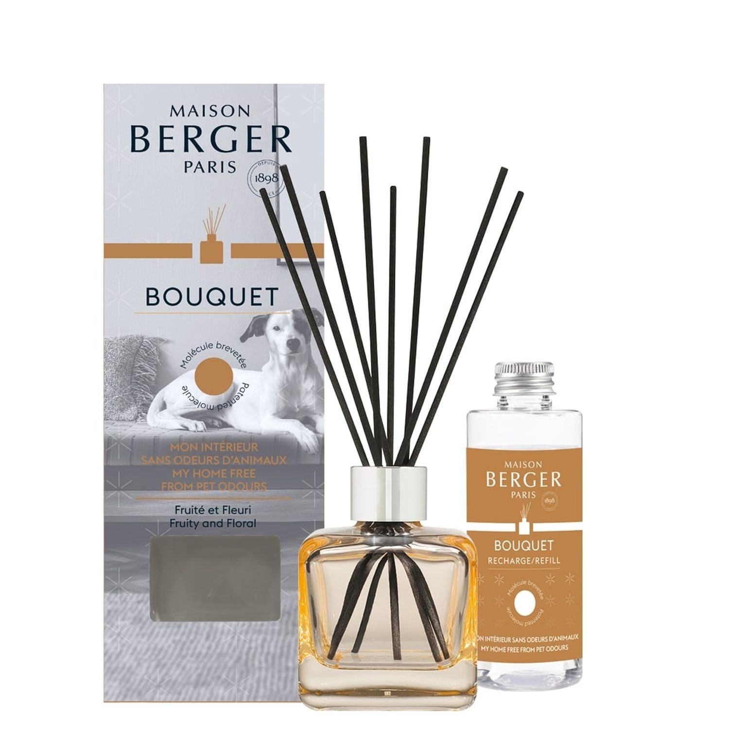 MAISON BERGER PARIS Raumduft mit Nachfüller Mein Zuhause ohne Tiergerüche 100 ml